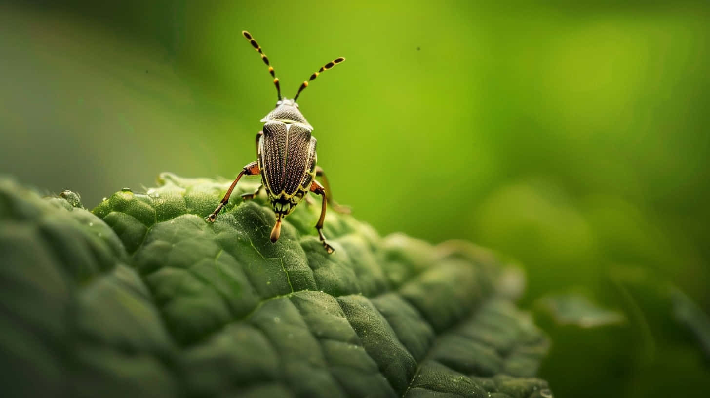 Tarnished Plant Bug, striped beetle, spotted antennae, HD Desktop Wallpaper