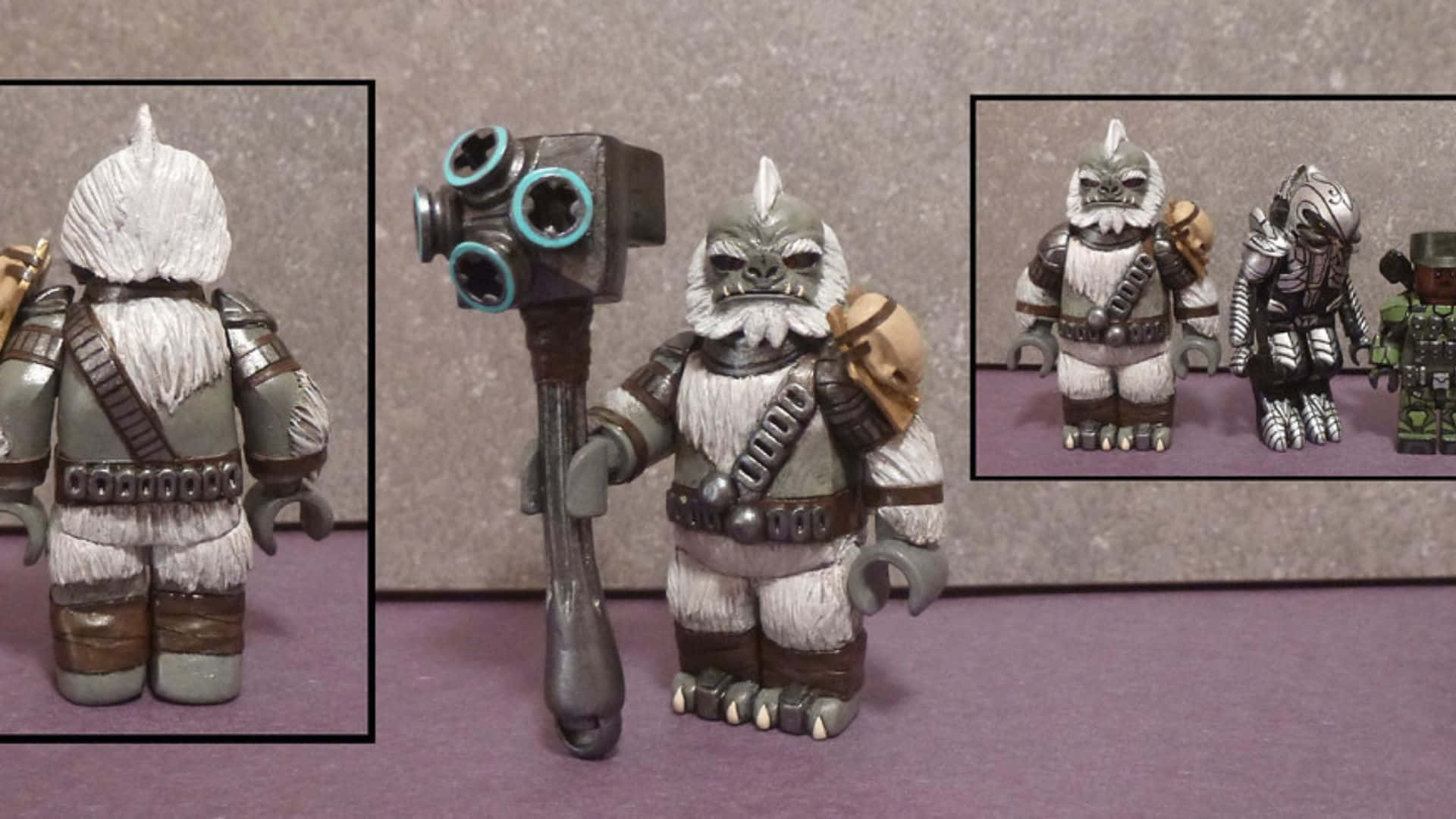 Tartarus, furry warrior, spiked hammer, Full HD Desktop Wallpaper