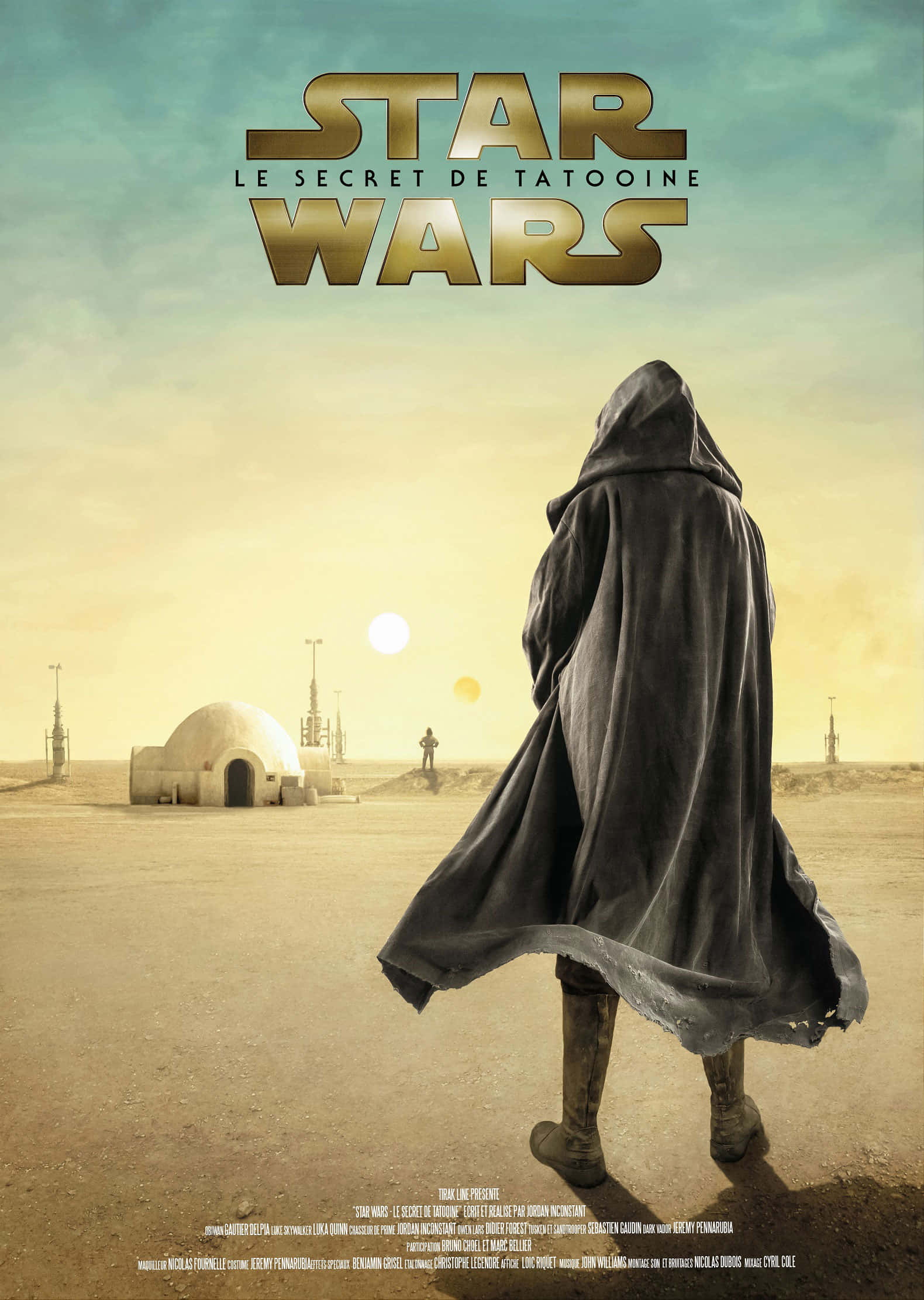 Tatooine, desert planet, double sun sky, Full HD Phone Wallpaper