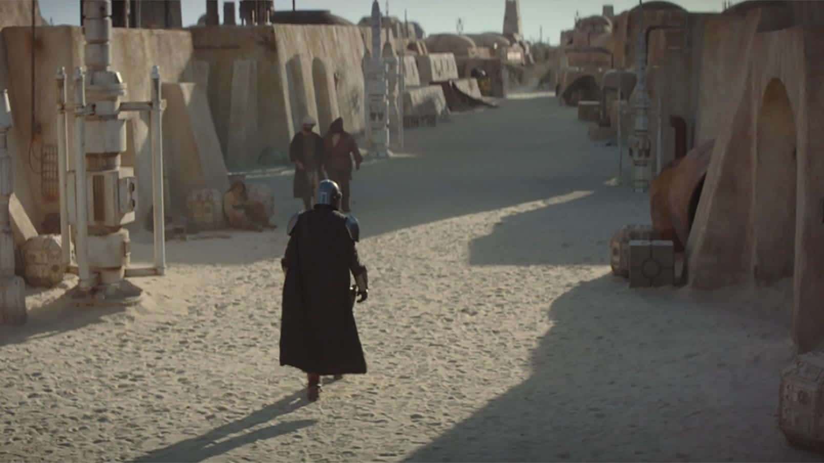 Tatooine, sunsets, armored figure, HD Desktop Wallpaper