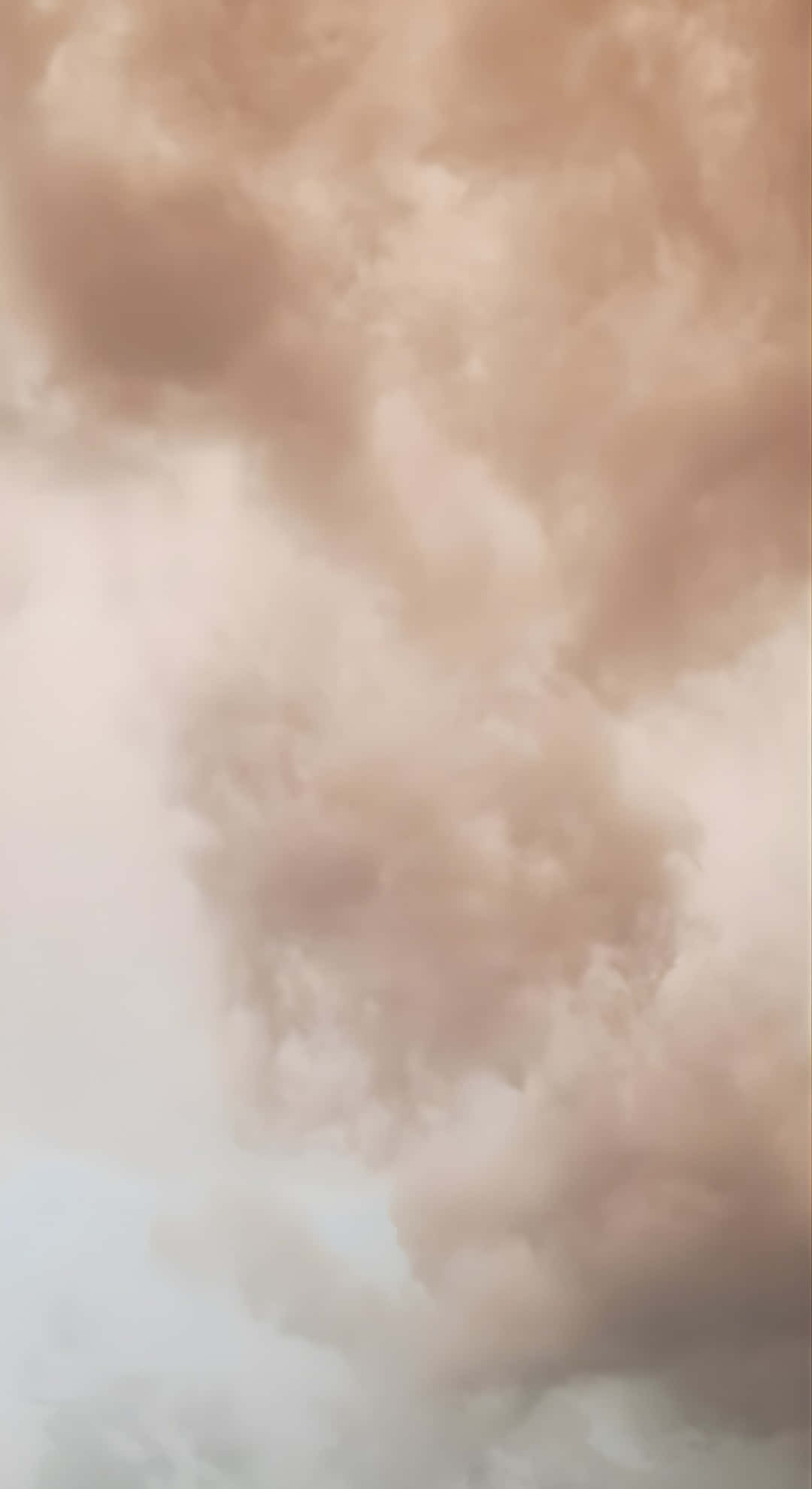 taupe, cloudy sky, soft peach, Full HD Phone Wallpaper