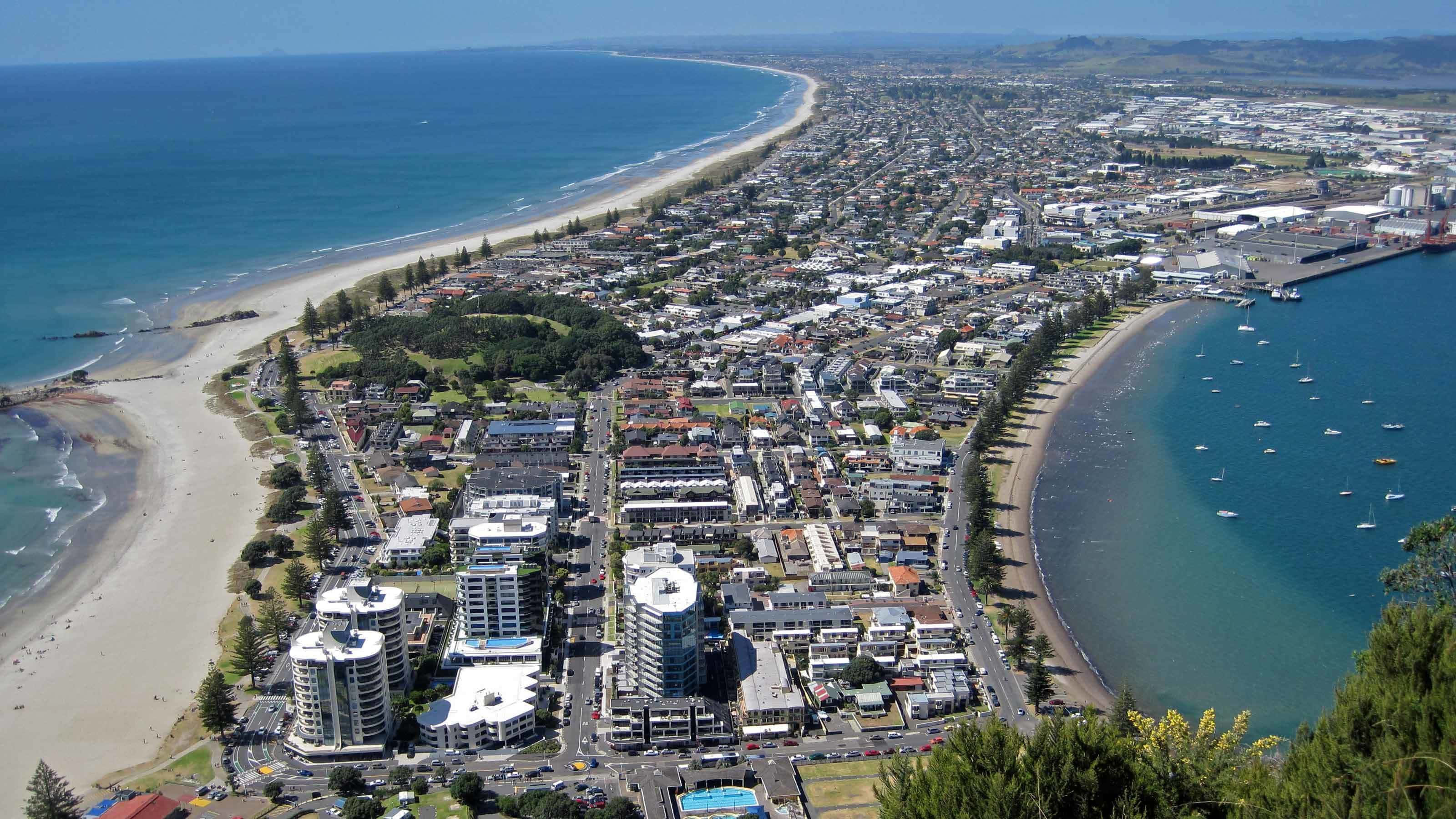 Tauranga, coastal city, beaches, 2K Desktop Wallpaper