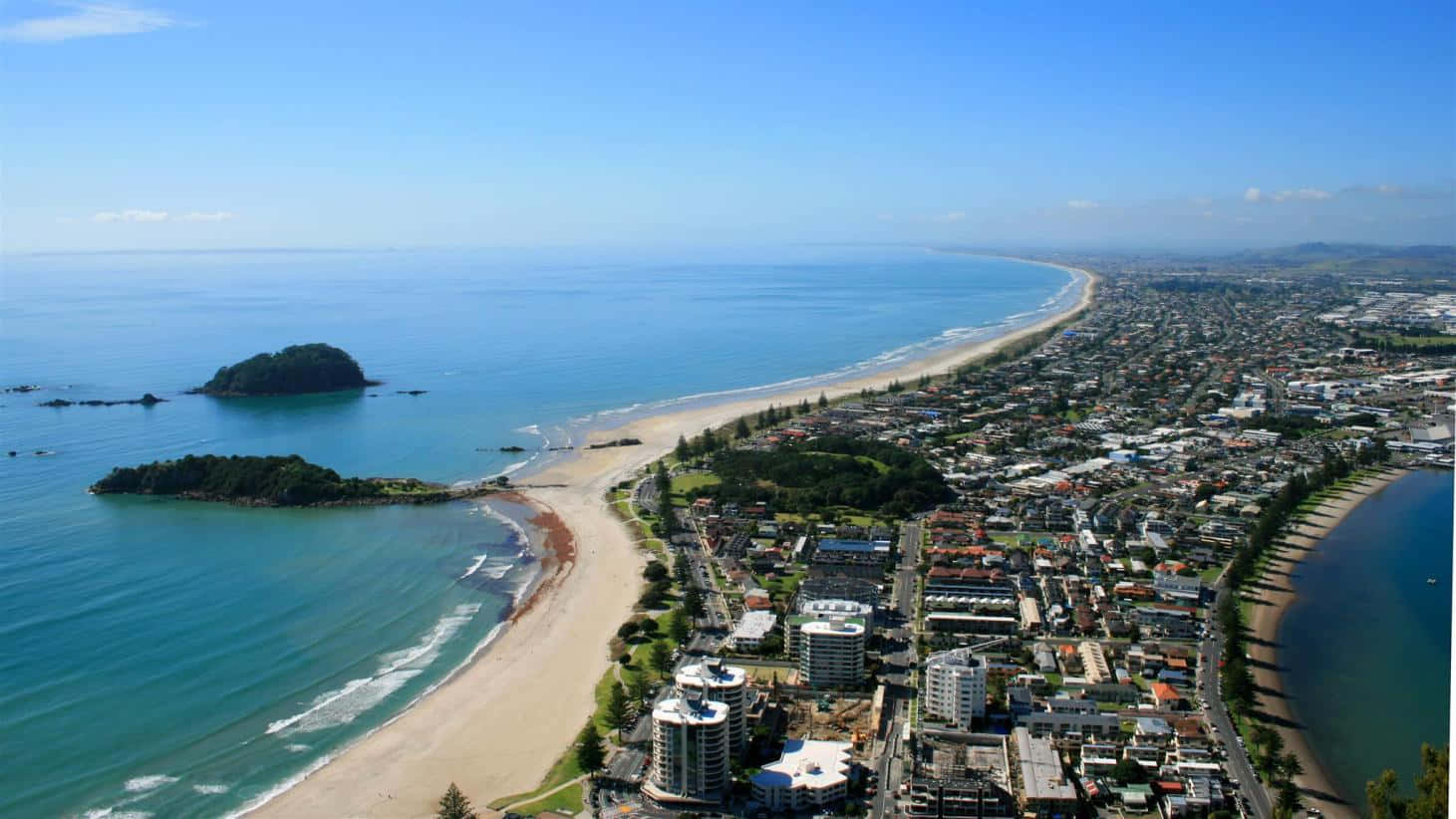 Tauranga, coastal city, sandy beaches, HD Desktop Wallpaper