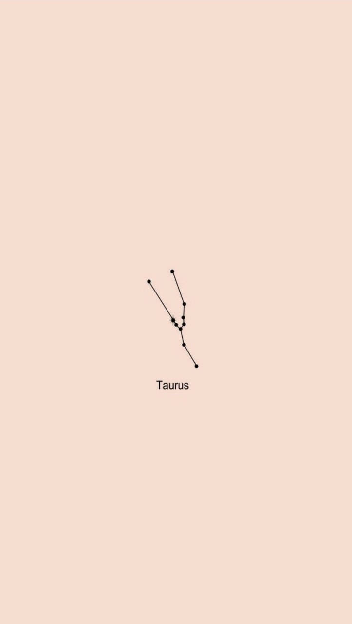 Taurus Zodiac, black lines, dots, HD Phone Wallpaper