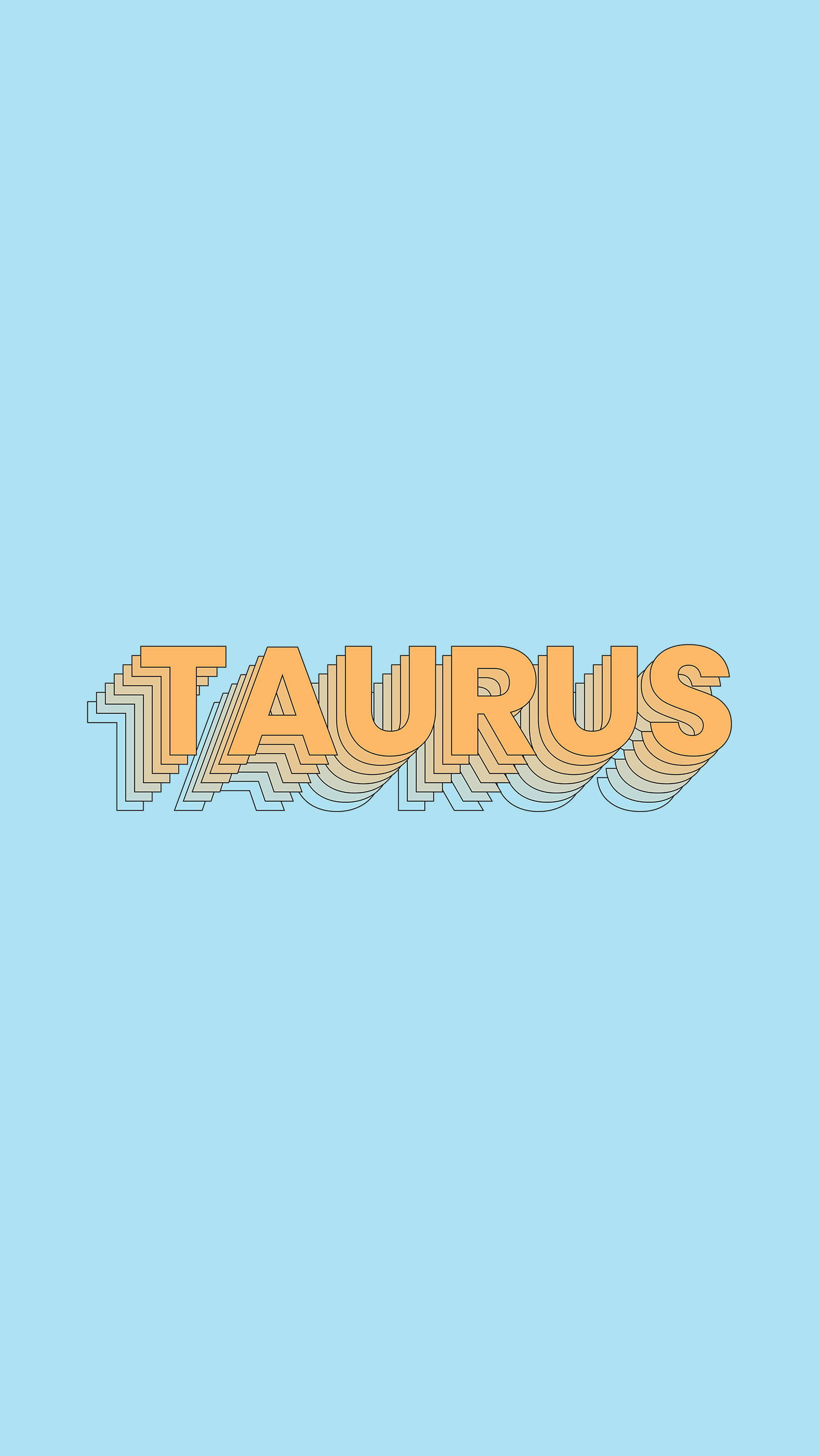 Taurus, orange, 3d-styled, 2K Phone Wallpaper