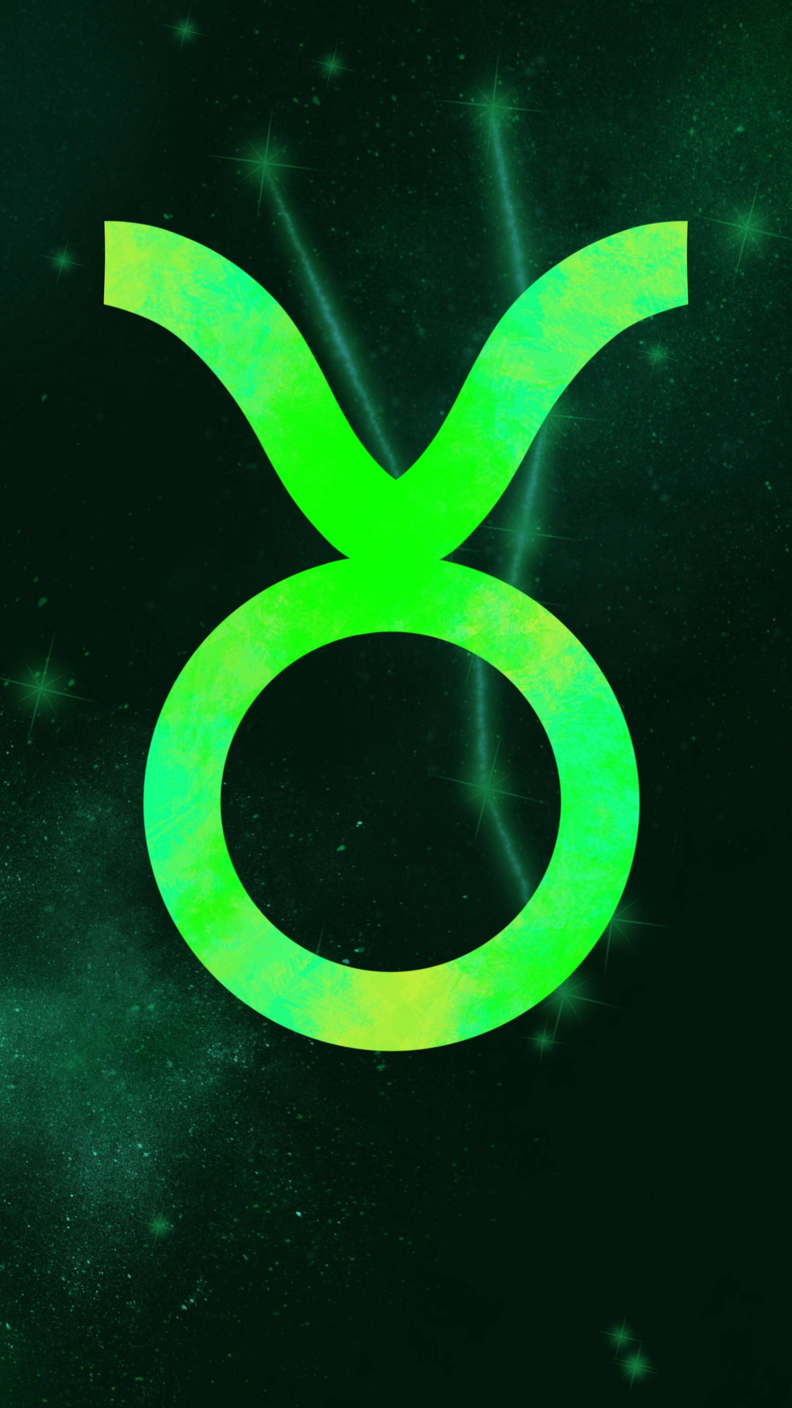 Taurus, green, zodiac symbol, 2K Phone Wallpaper