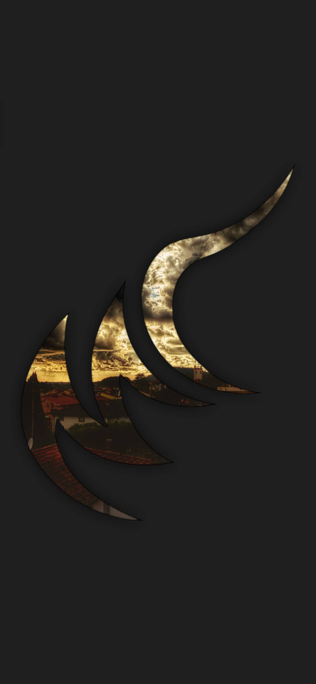 Taurus, golden wing silhouette, sunset, Full HD Phone Wallpaper