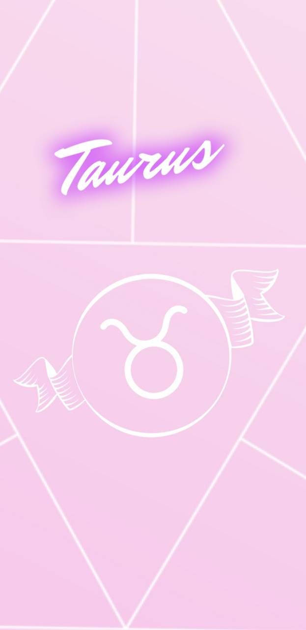 Taurus, glowing script, astrological symbol, HD Phone Wallpaper