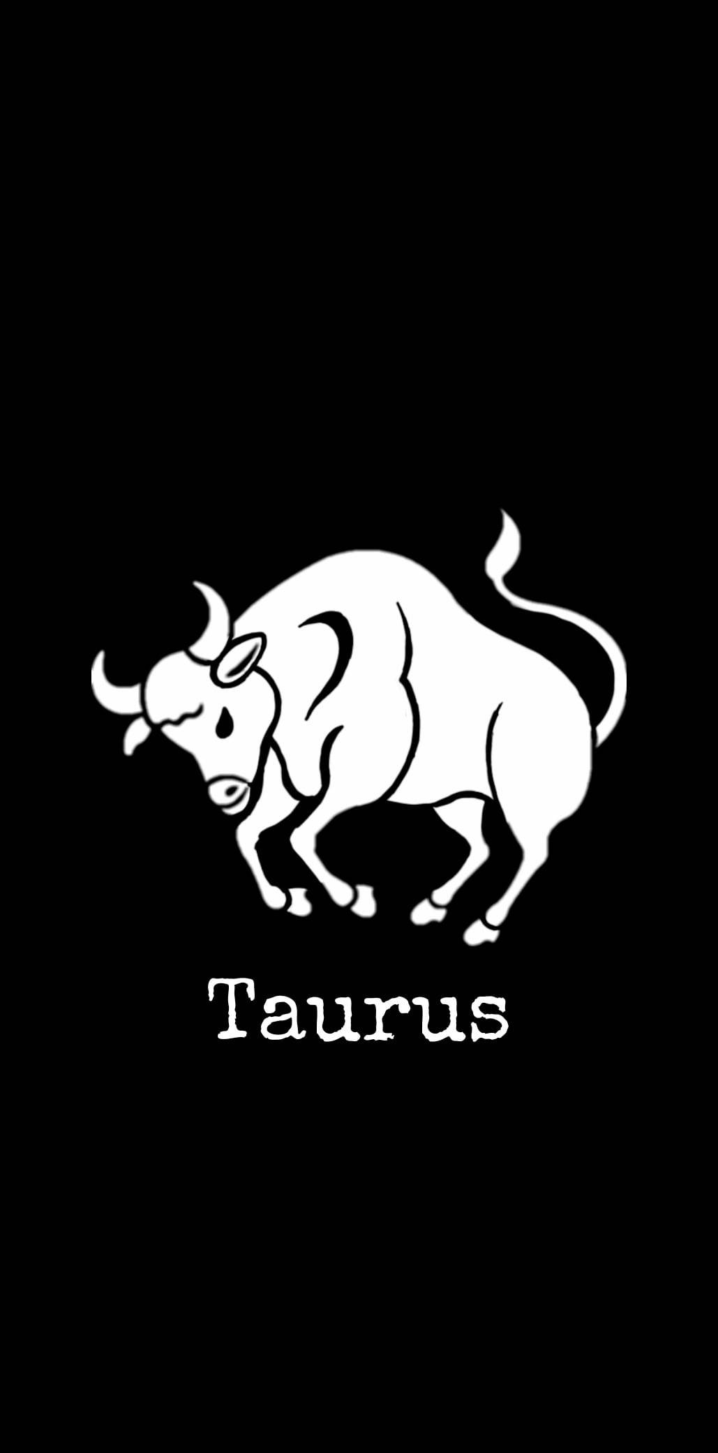 Taurus, white bull, line drawing, Full HD Phone Wallpaper