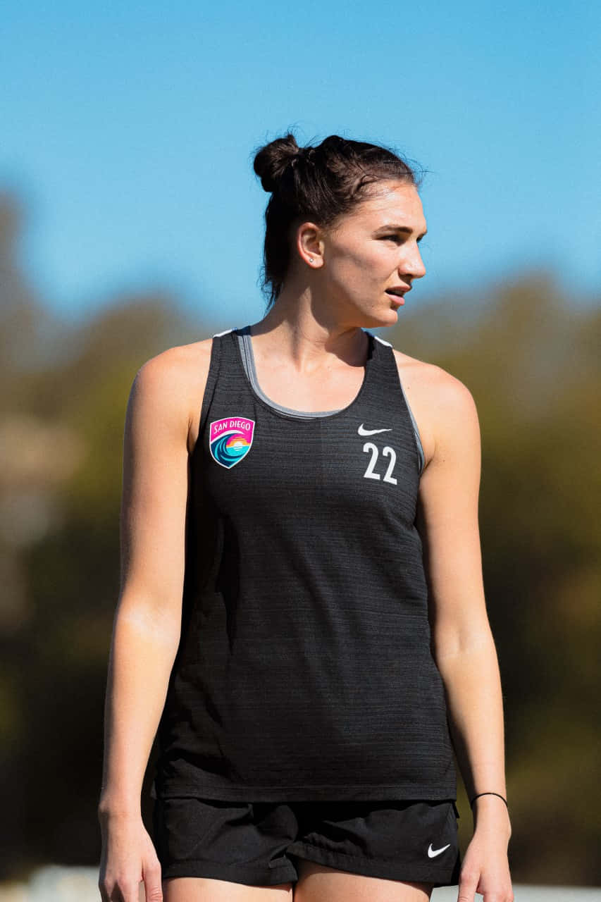 Taylor Kornieck, number 22, black sports tank top, HD Phone Wallpaper