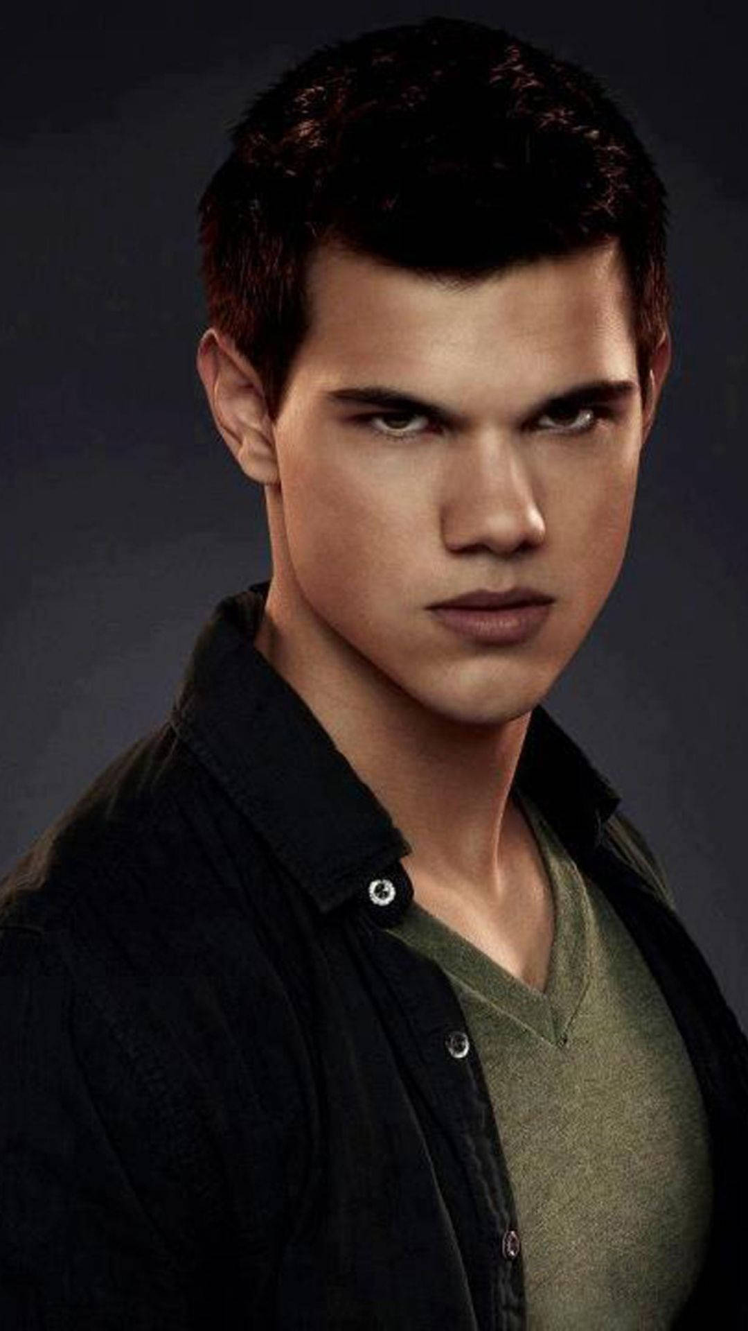 Taylor Lautner, intense gaze, dark hair, Full HD Phone Wallpaper