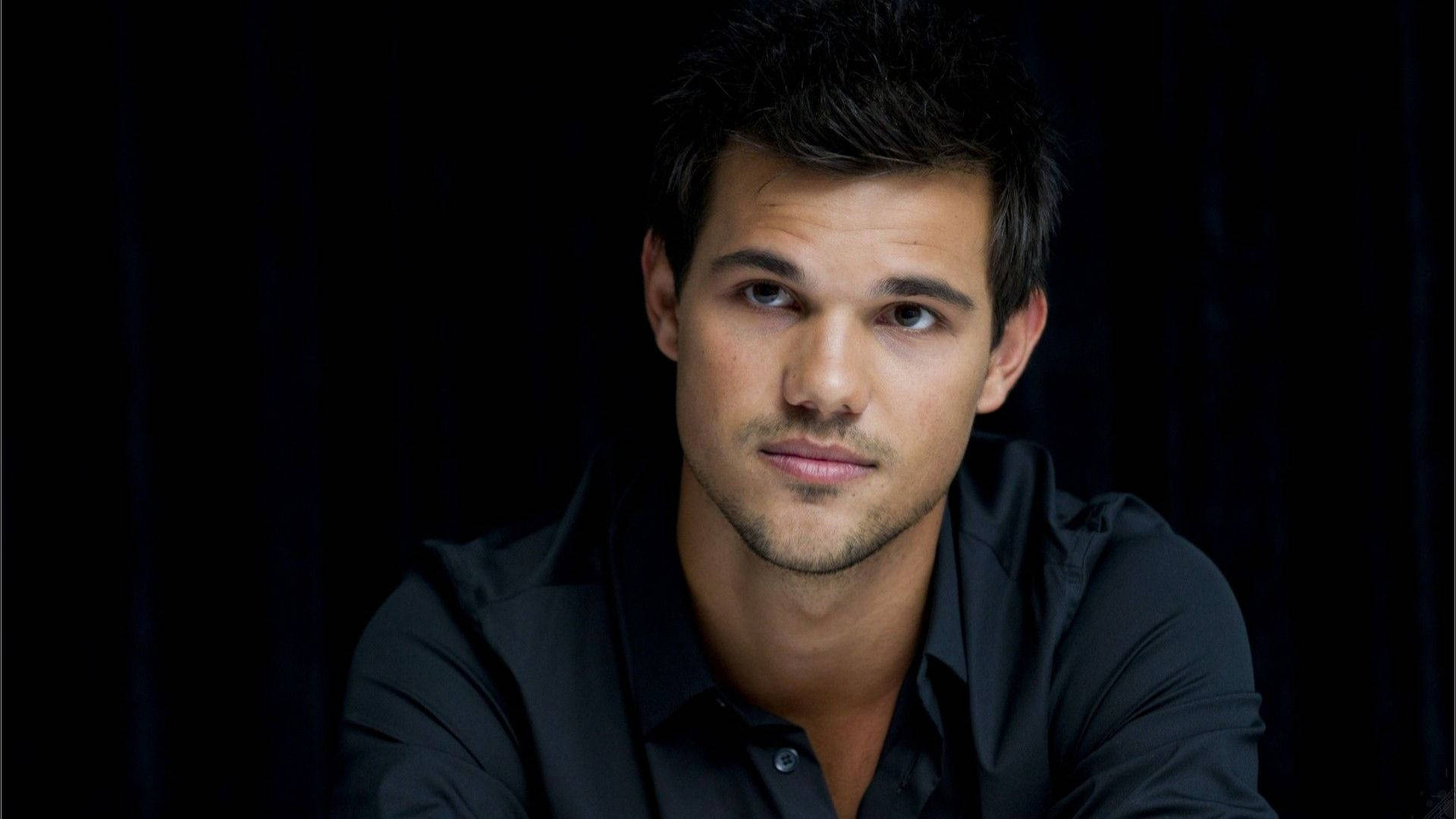 Taylor Lautner, dark hair, stubble, Full HD Desktop Wallpaper