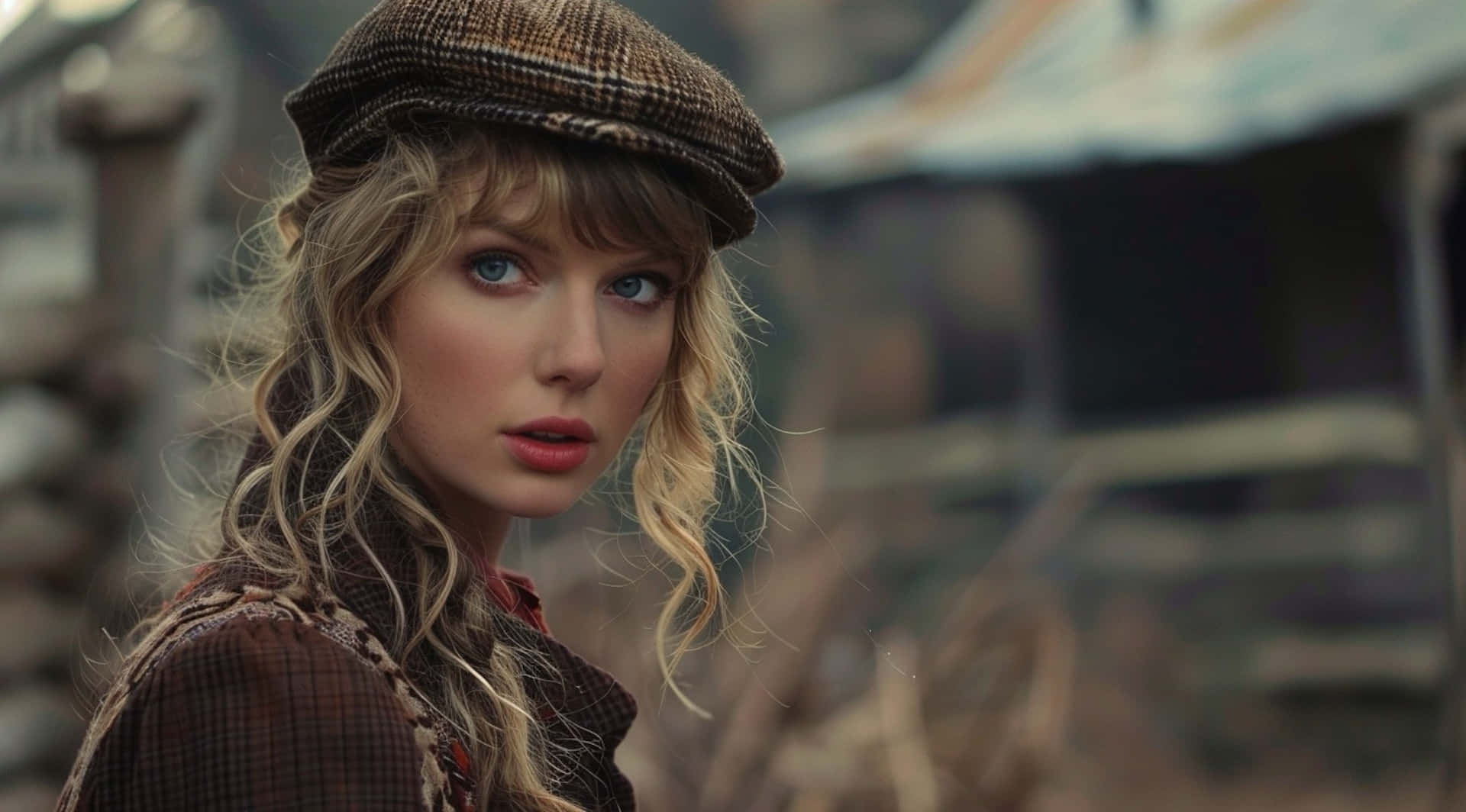 Taylor Swift, vintage look, blonde hair, Full HD Desktop Wallpaper