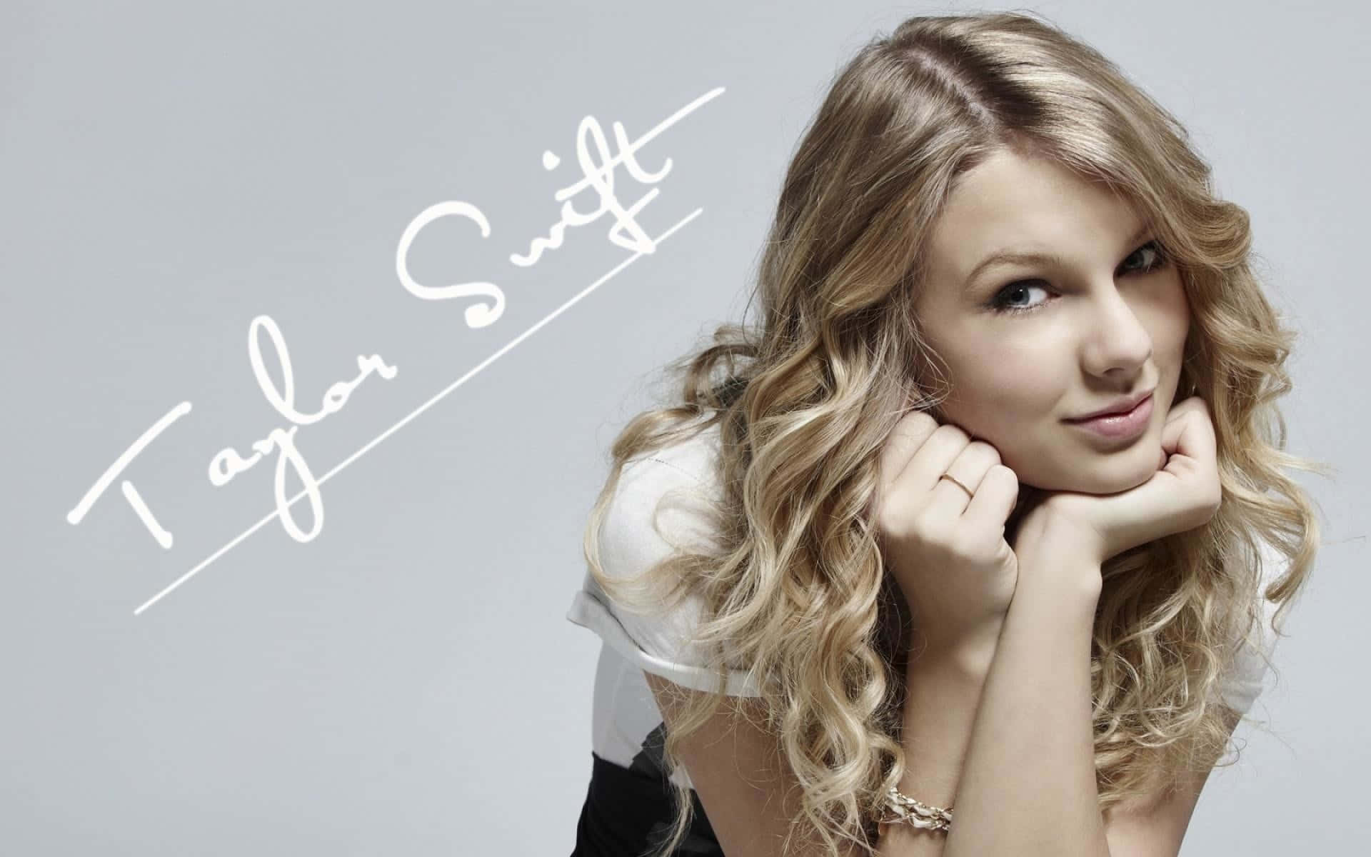 Taylor Swift, signature pose, wavy blonde hair, Full HD Desktop Wallpaper
