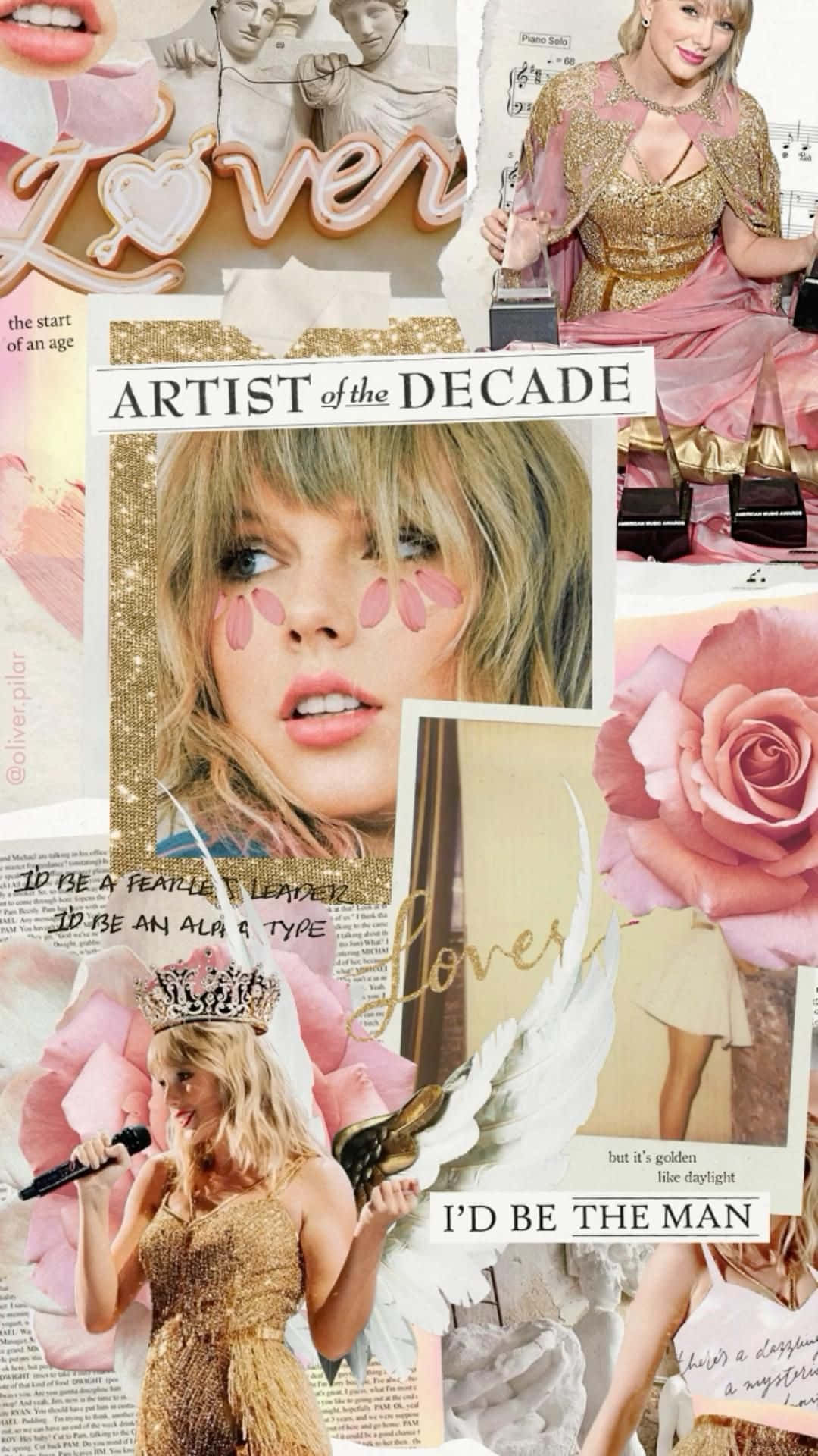 Taylor Swift, gold outfits, roses, Full HD Phone Wallpaper