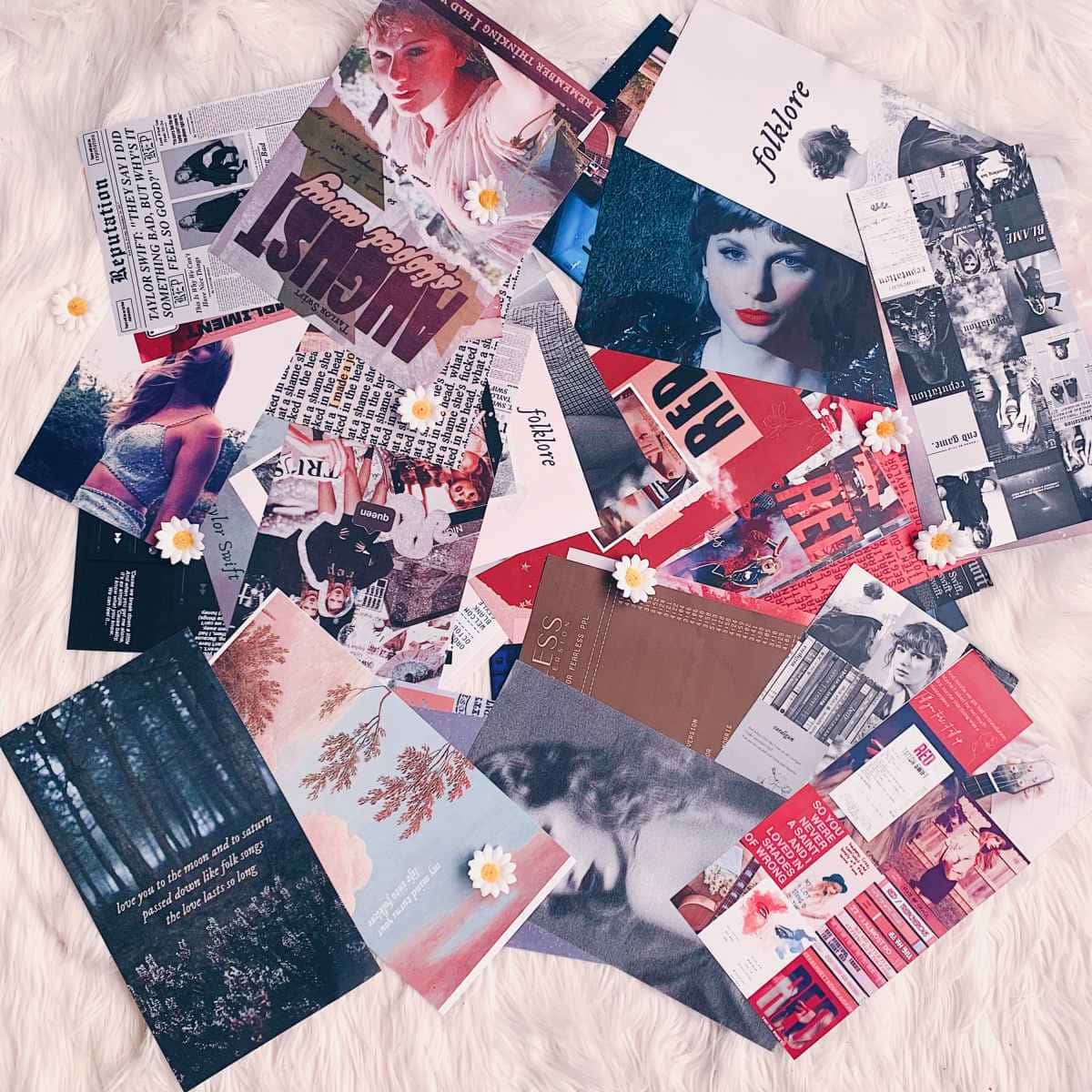 Taylor Swift, album art, magazine clippings, SD Desktop Wallpaper