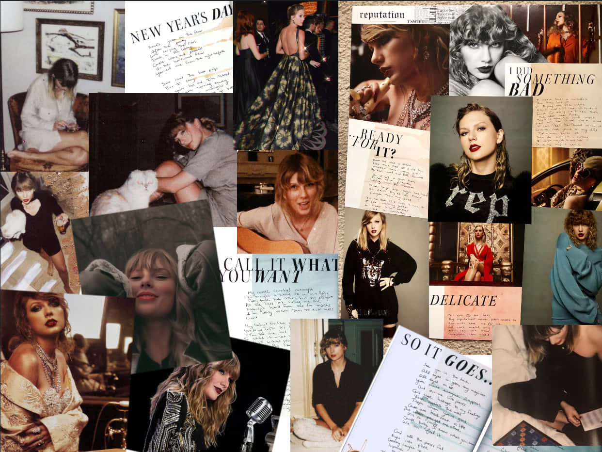 Taylor Swift, reputation era, handwritten lyrics, SD Desktop Wallpaper