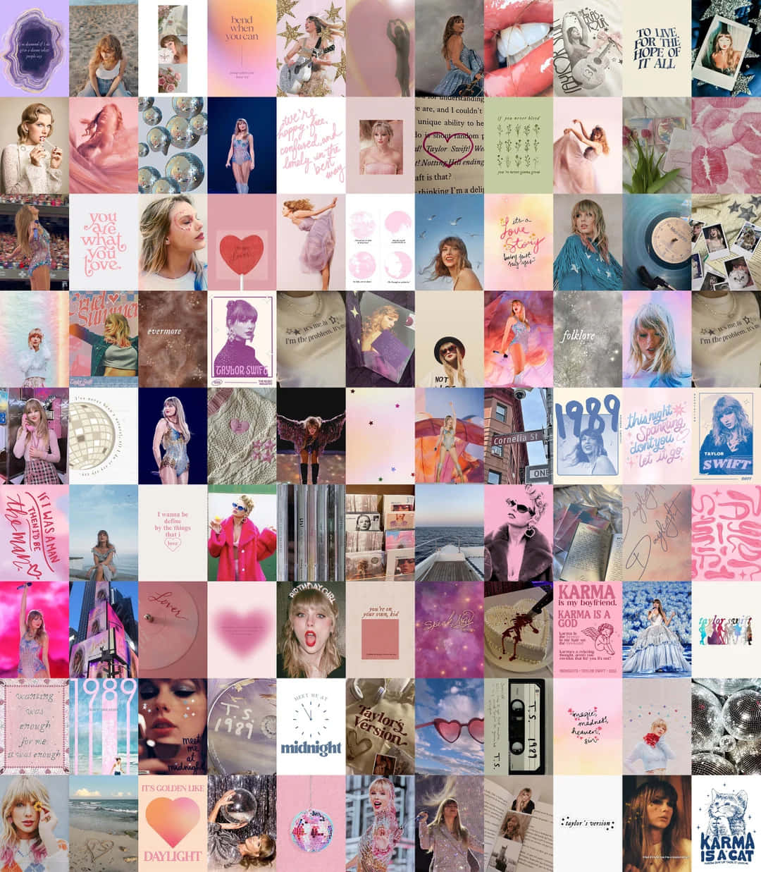 Taylor Swift, pastel pink, pastel purple, SD Phone Wallpaper