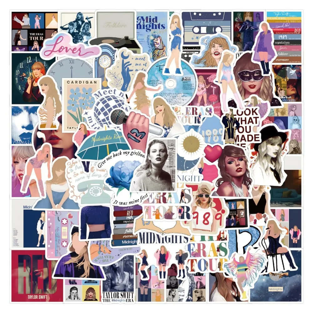 Taylor Swift, collage, album art, SD Desktop Wallpaper