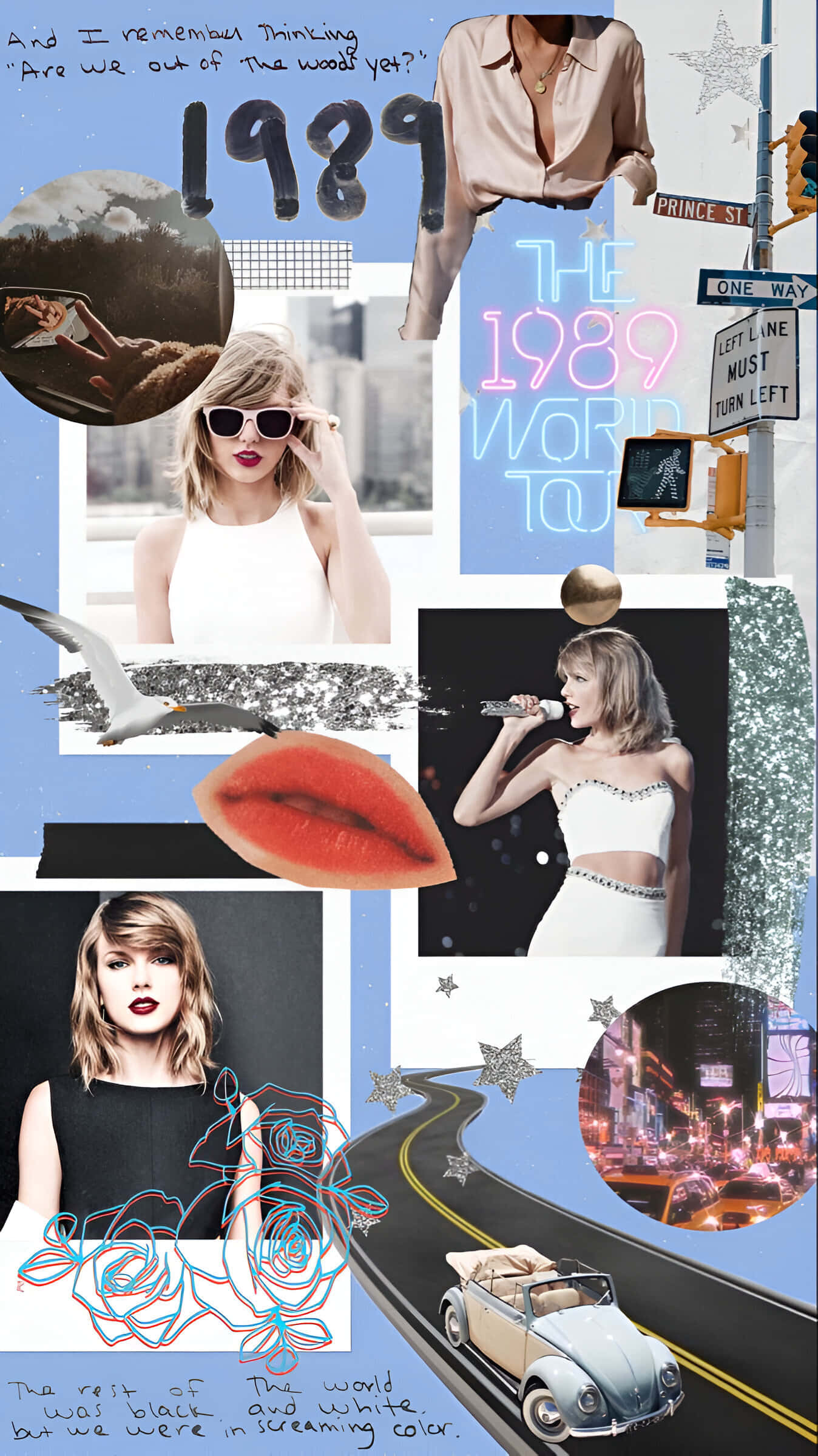 1989, Taylor Swift, neon signs, Full HD Phone Wallpaper