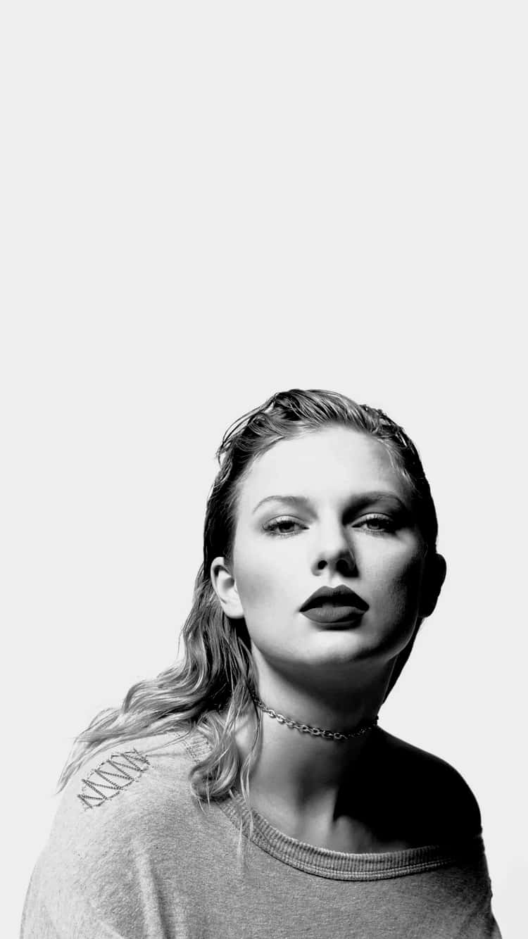 Taylor Swift, iPhone, black and white portrait, HD Phone Wallpaper