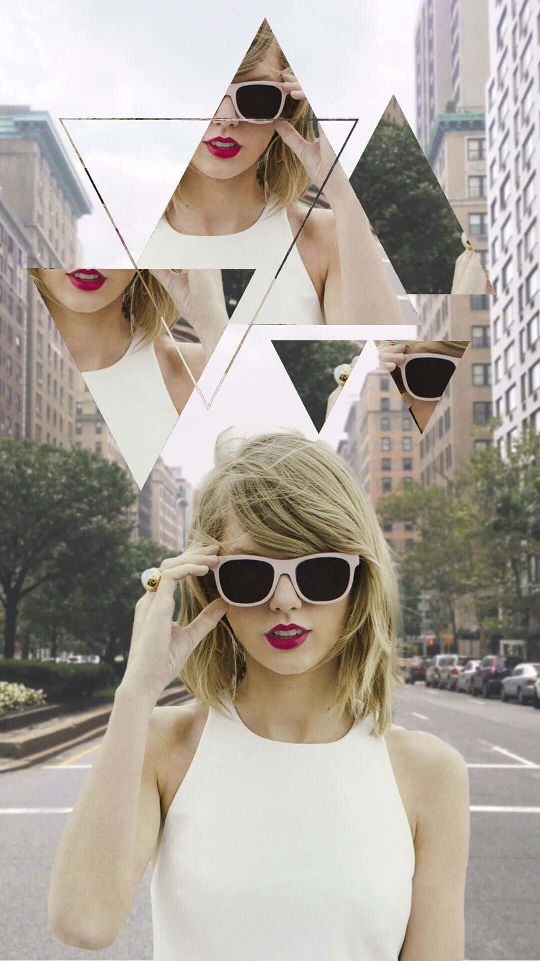 Taylor Swift, iPhone, city street, Full HD Phone Wallpaper