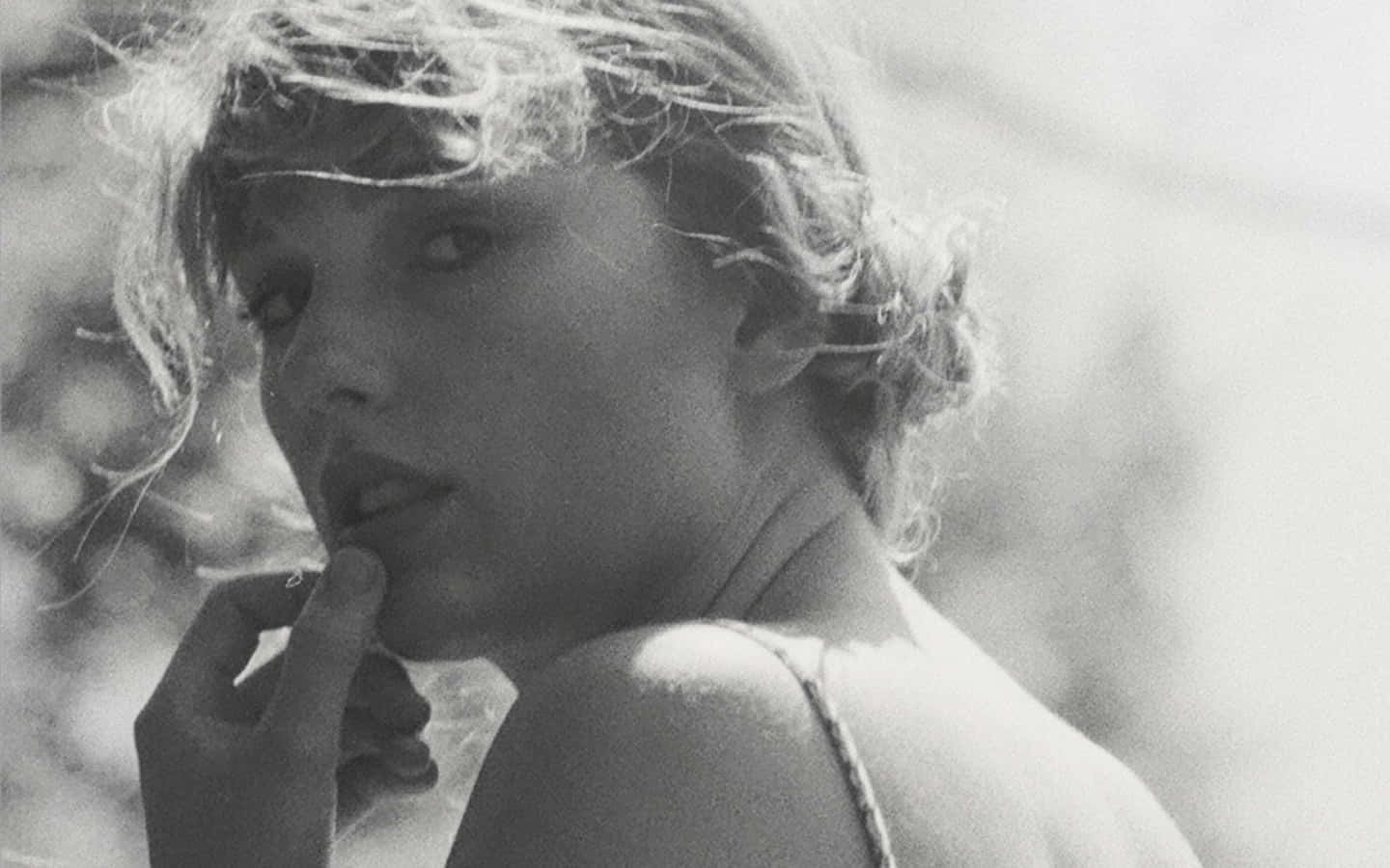 Taylor Swift, Folklore, black and white portrait, HD Desktop Wallpaper