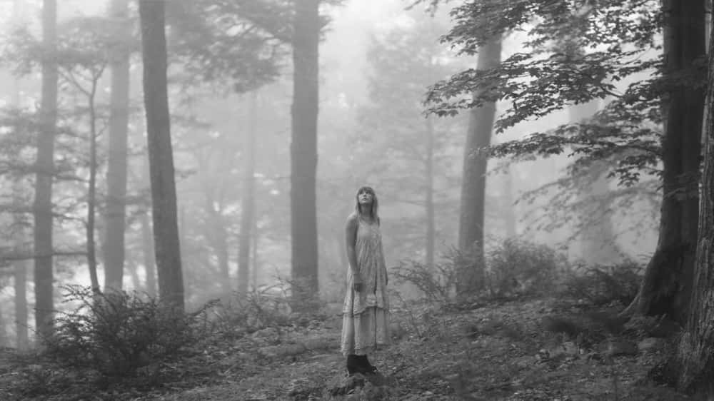 Taylor Swift, Folklore, misty forest, SD Desktop Wallpaper