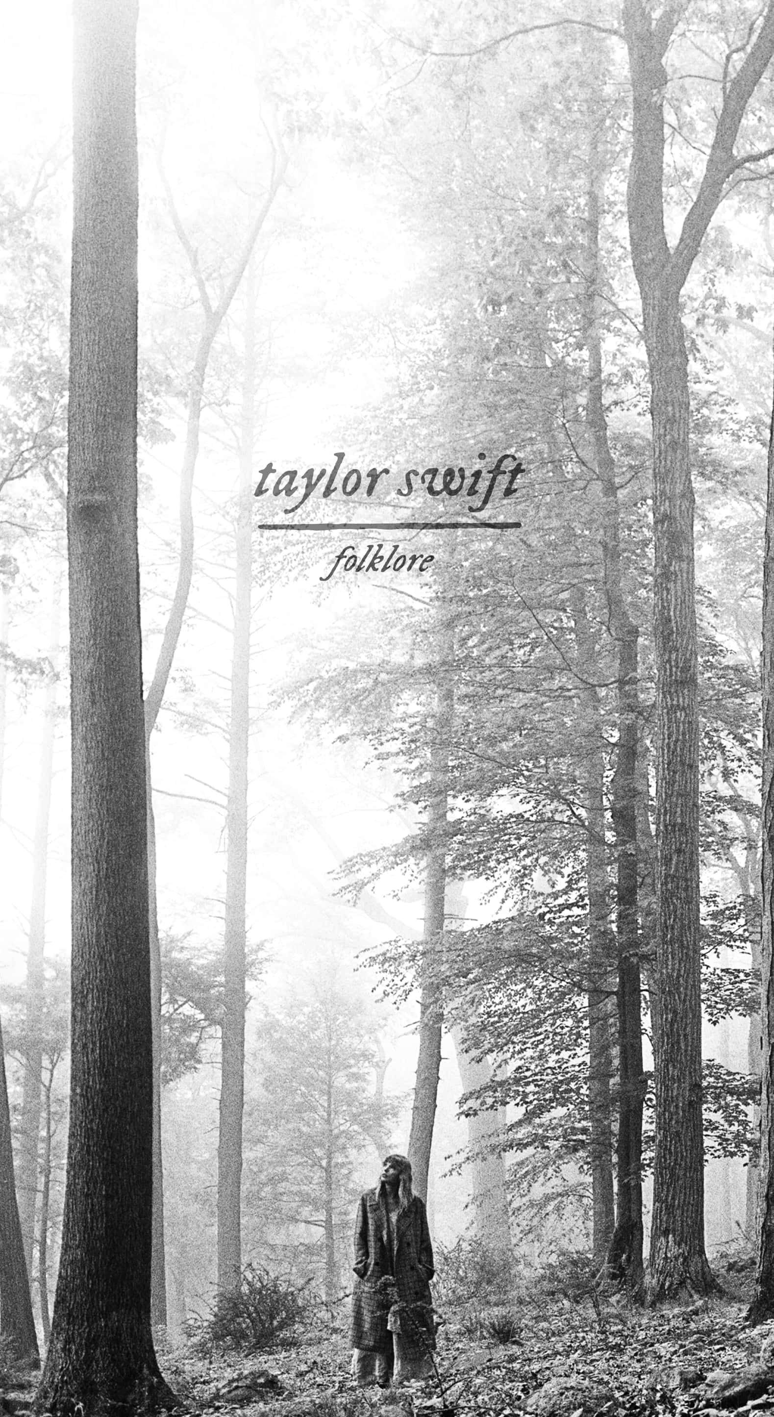 Taylor Swift, Folklore, misty forest, 2K Phone Wallpaper