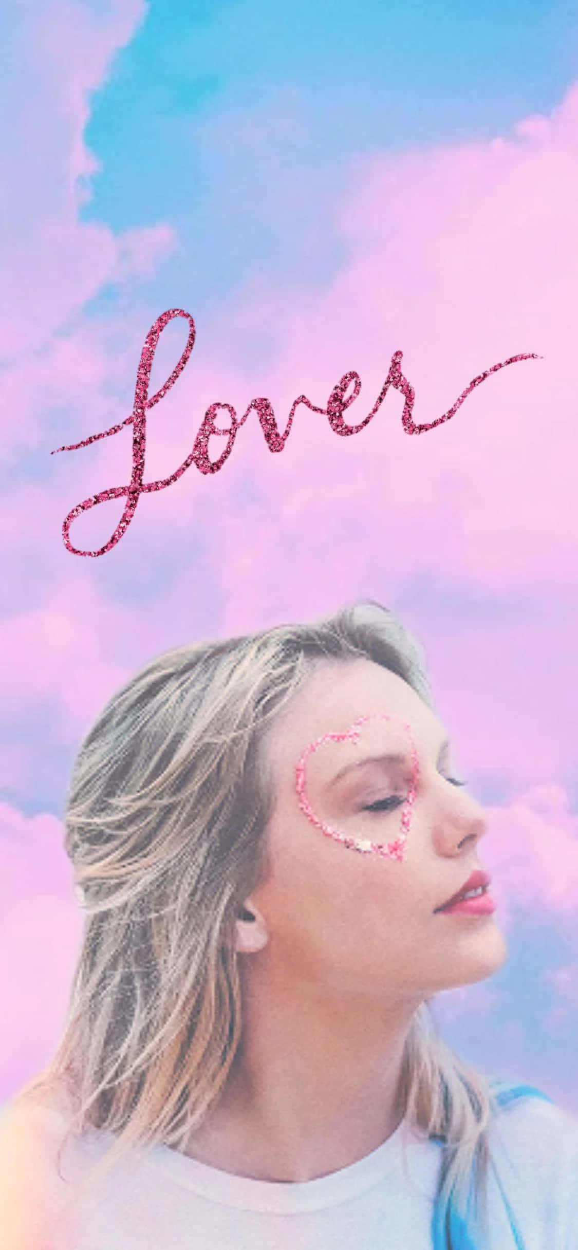 Taylor Swift, Lover, glitter heart, Full HD Phone Wallpaper