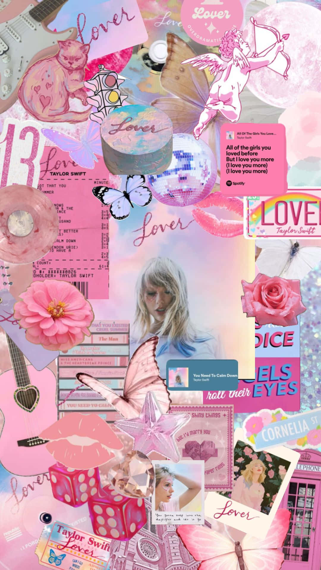 Taylor Swift Lover Aesthetic, Lover, pink, Full HD Phone Wallpaper