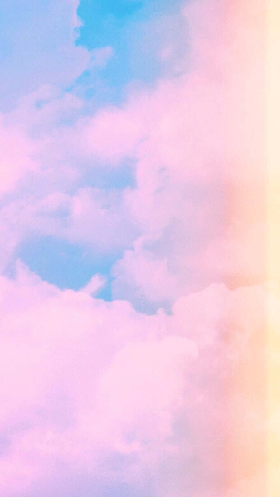 pastel sky lover aesthetic, pink blue and peach, soft pastel clouds, HD Phone Wallpaper