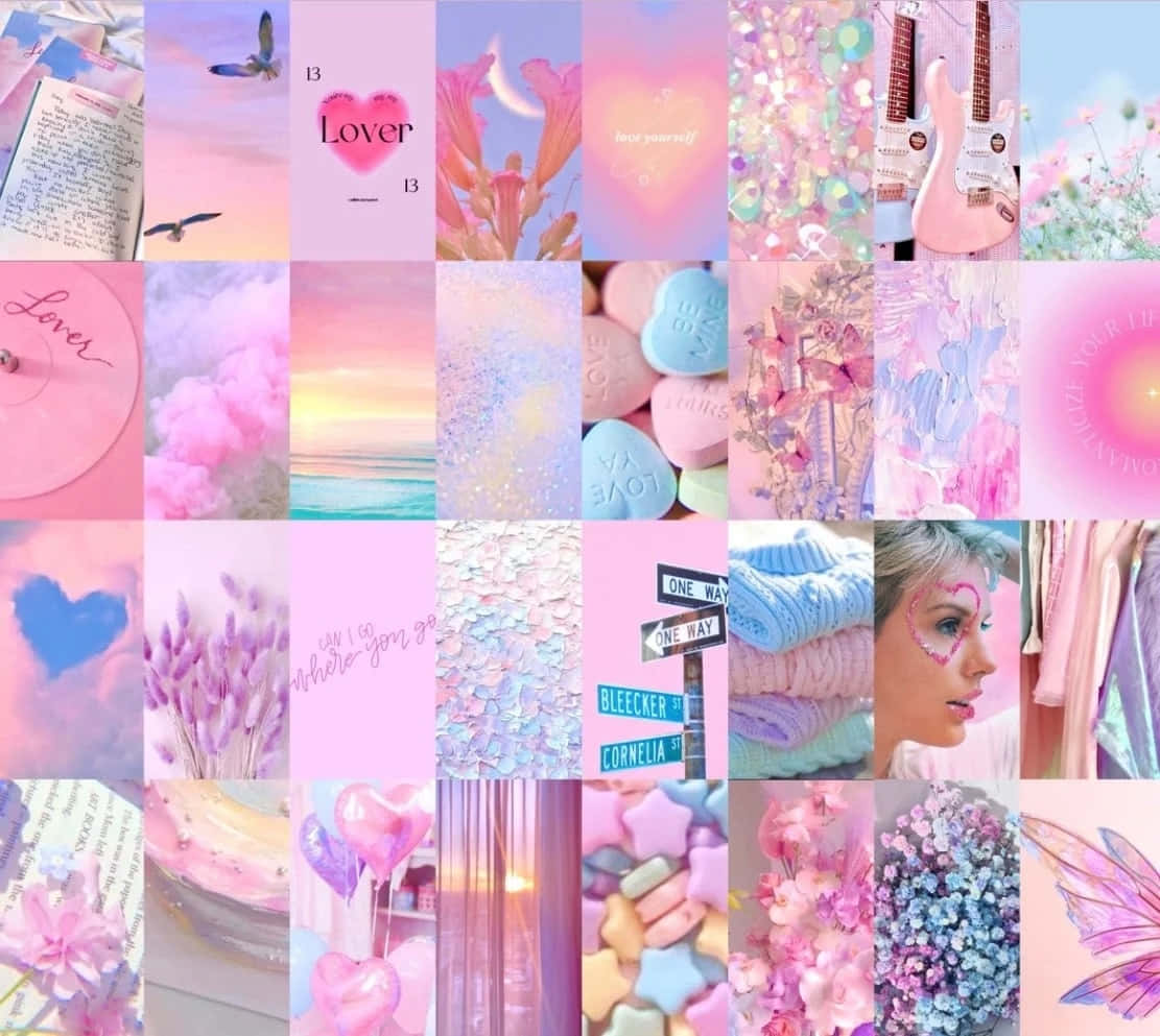 Taylor Swift Lover Aesthetic, pastel pink, lavender, SD Desktop Wallpaper