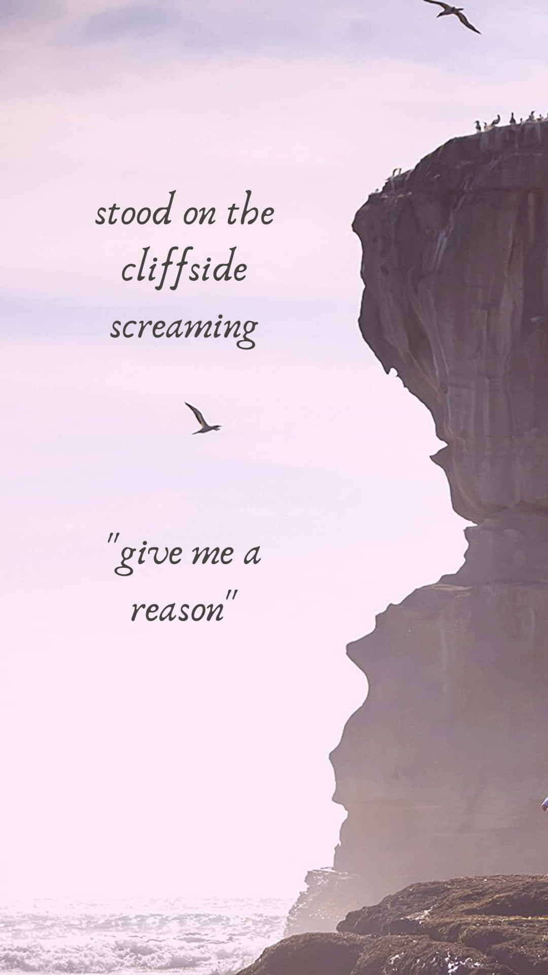 Taylor Swift, cliffside, hazy sky, Full HD Phone Wallpaper