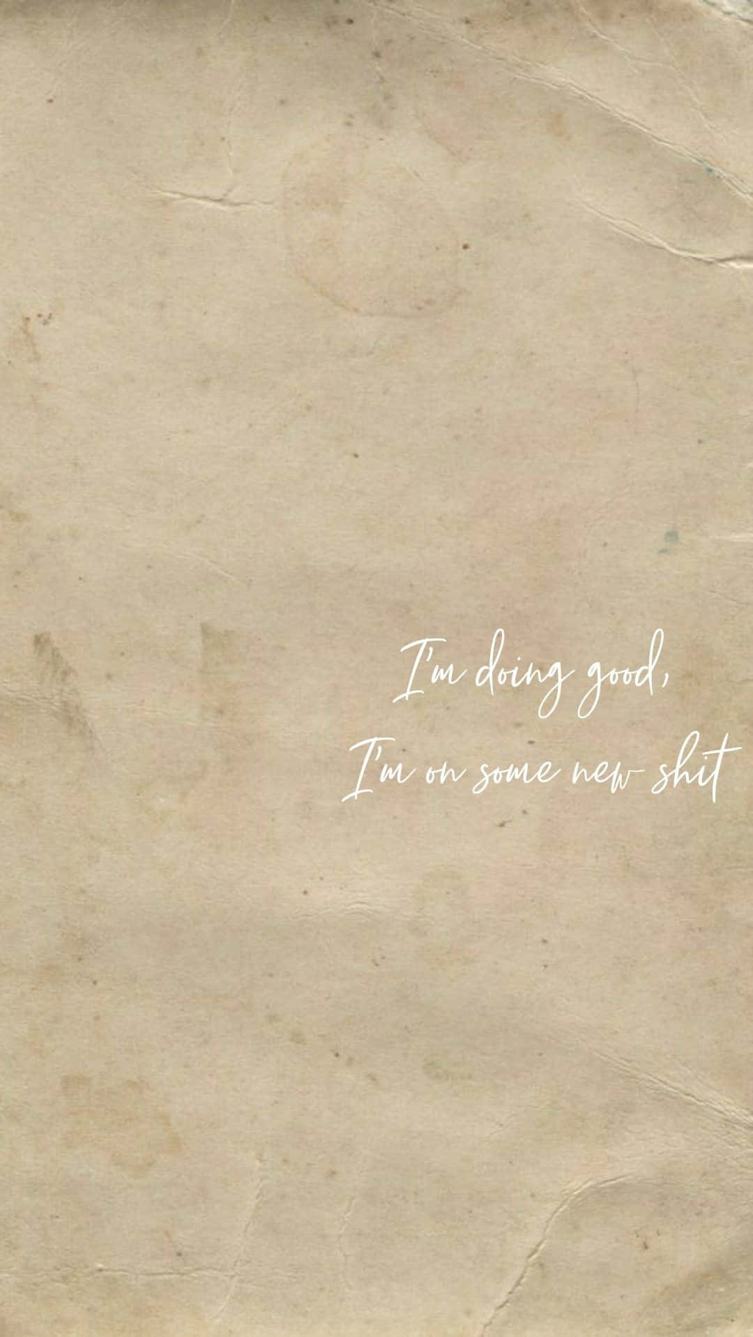 Taylor Swift Lyrics, vintage beige paper, subtle creases, HD Phone Wallpaper
