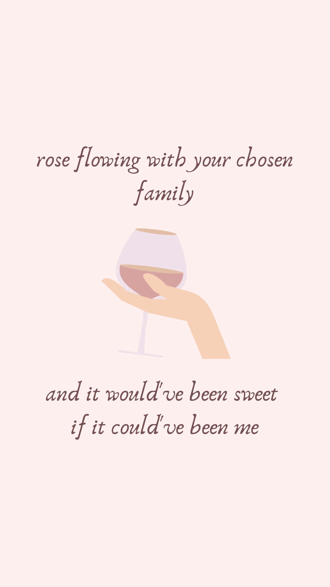 Taylor Swift Lyrics, wine glass, soft pink text, Full HD Phone Wallpaper