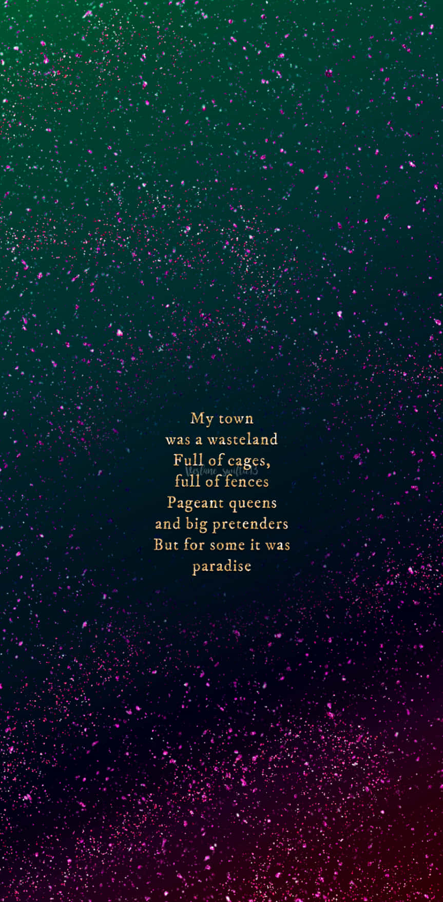 Taylor Swift Lyrics, teal, magenta, HD Phone Wallpaper