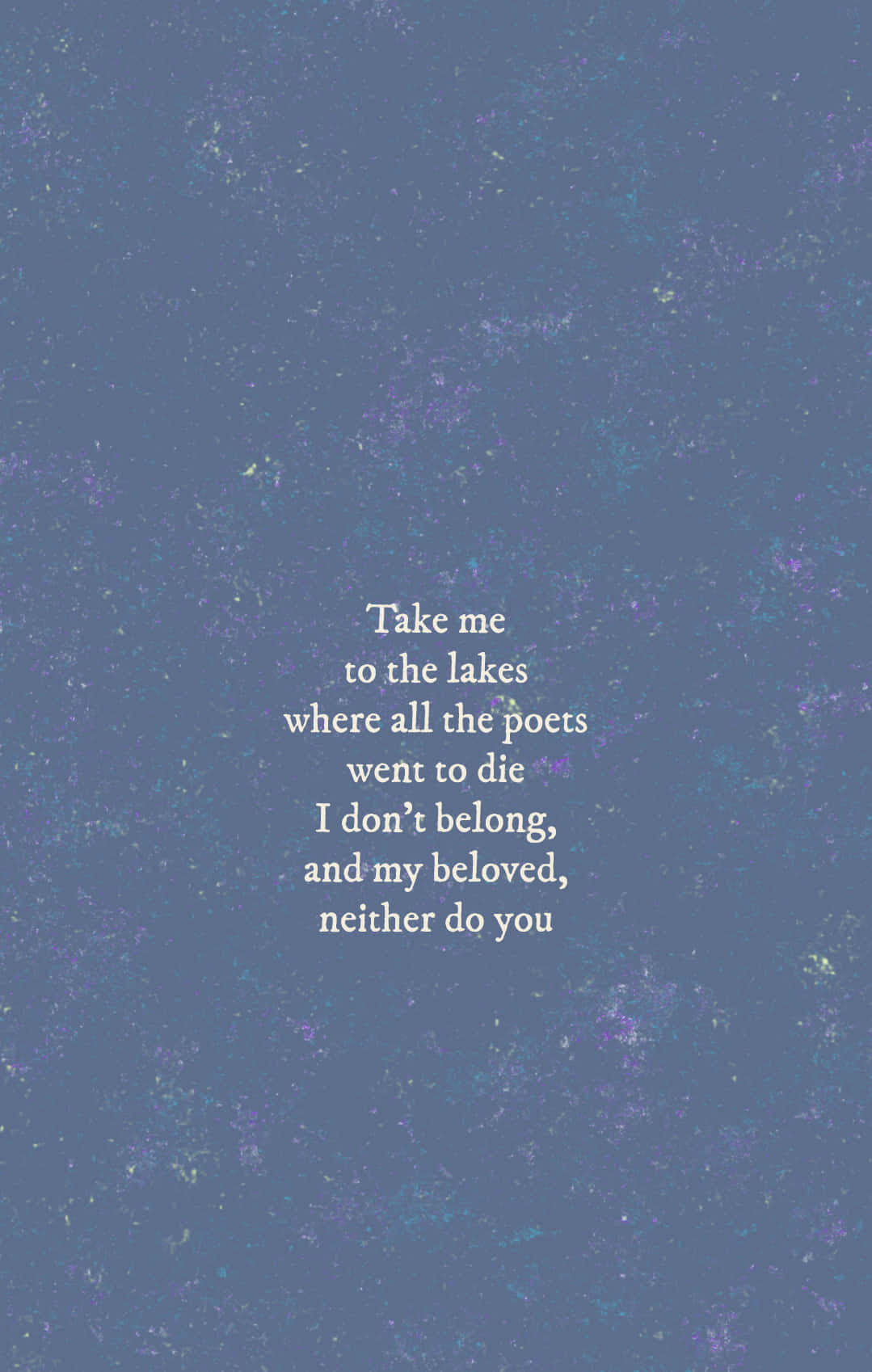 Taylor Swift Lyrics, white text, textured blue and purple speckled background, HD Phone Wallpaper