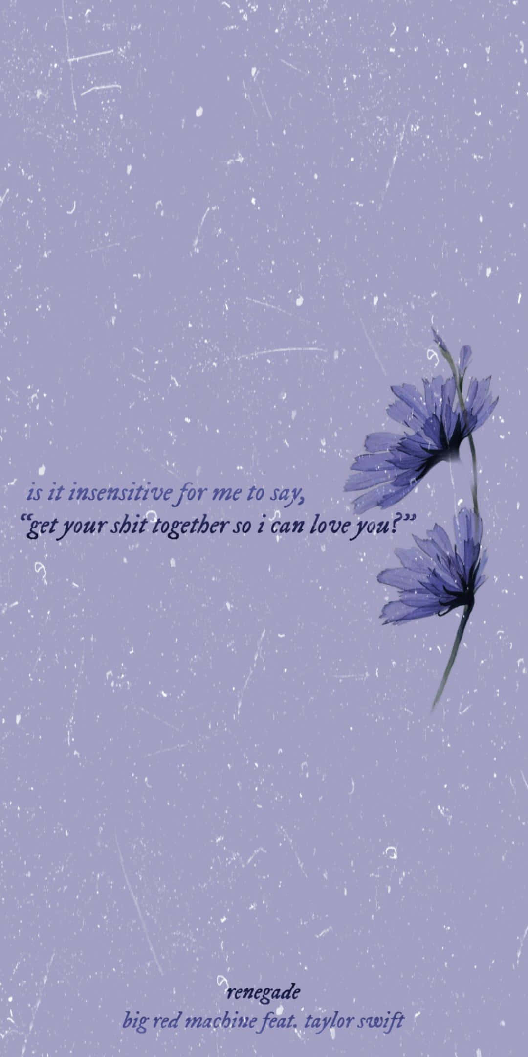 purple, lavender, handwritten lyrics, Full HD Phone Wallpaper
