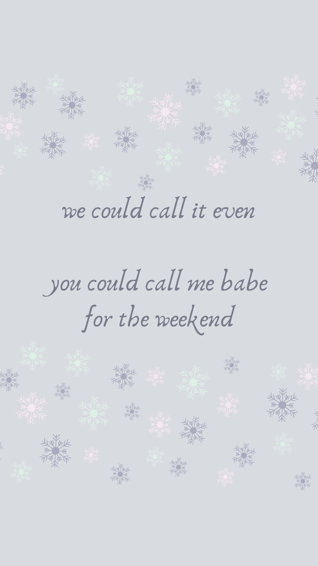 Taylor Swift, Shake it Off, pastel snowflakes, Full HD Phone Wallpaper