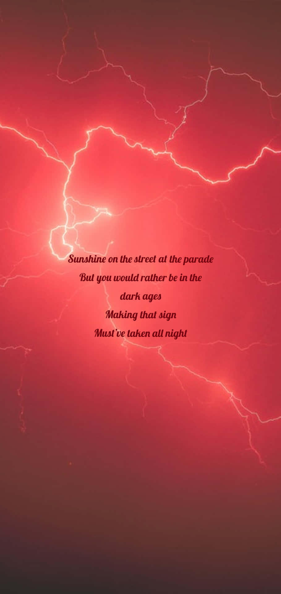 Taylor Swift Lyrics, lightning, stormy night sky, Full HD Phone Wallpaper