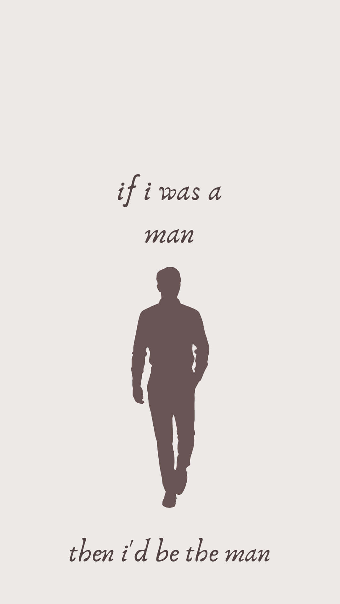 The Man, Taylor Swift Lyrics, minimalist silhouette, Full HD Phone Wallpaper