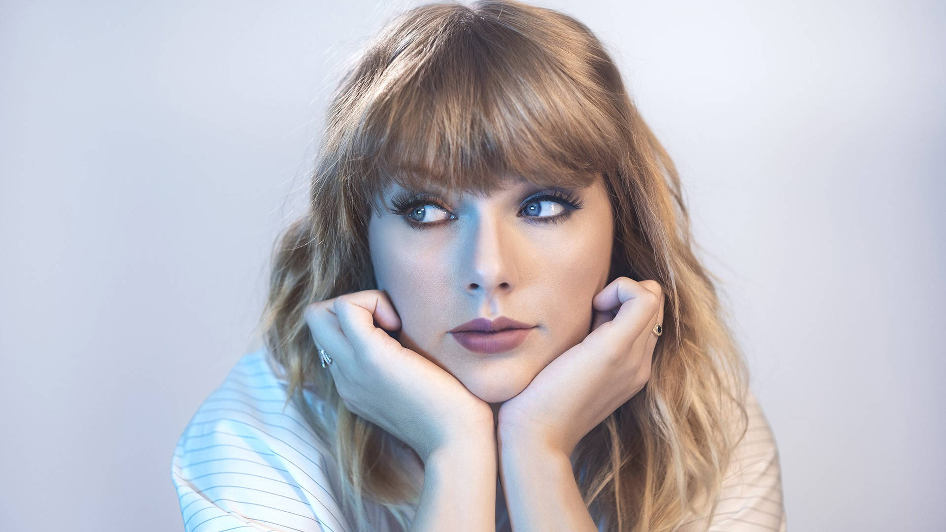 Taylor Swift, blonde hair, bangs, Full HD Desktop Wallpaper