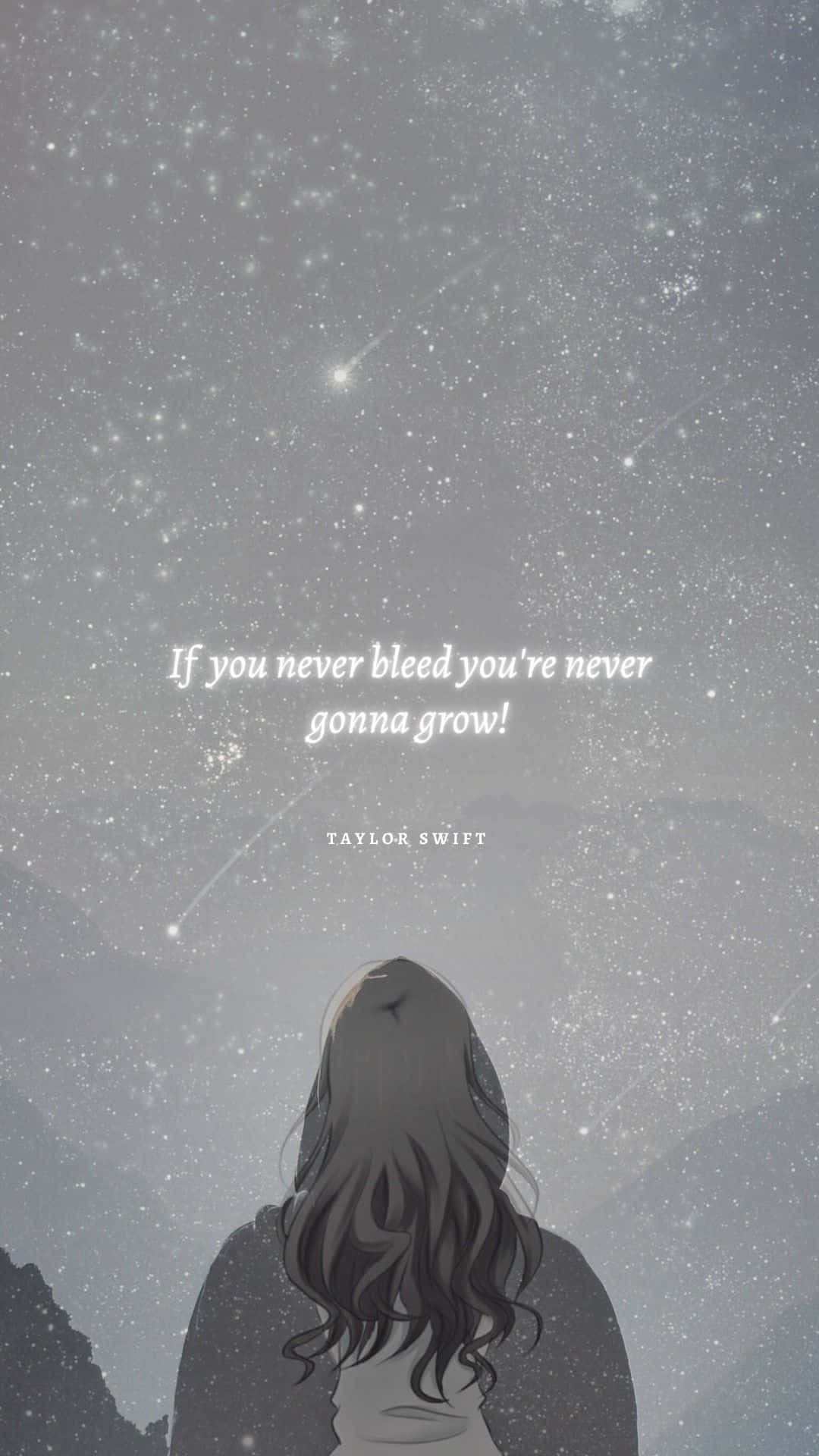 Taylor Swift, starry sky, falling meteors, Full HD Phone Wallpaper