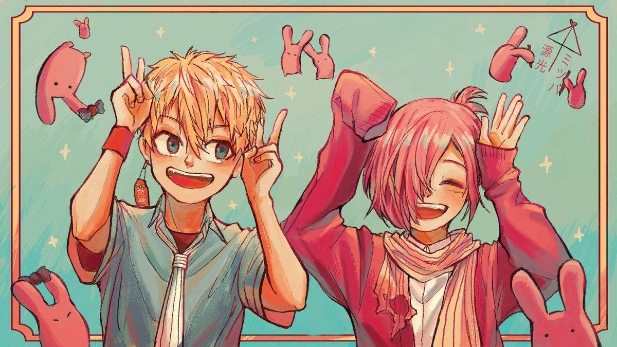 TBHK, anime characters, pink hair, SD Desktop Wallpaper