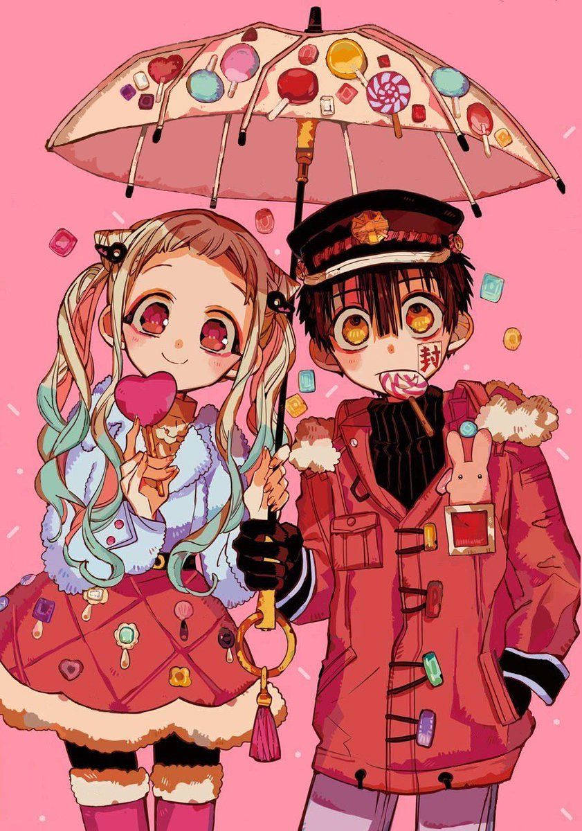TBHK, candy-themed umbrella, lollipops, SD Phone Wallpaper