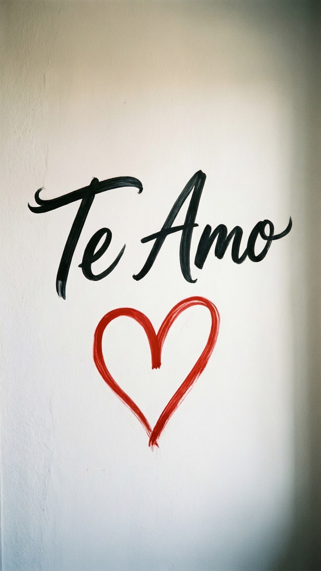 Te Amo, black script, red heart, Full HD Phone Wallpaper