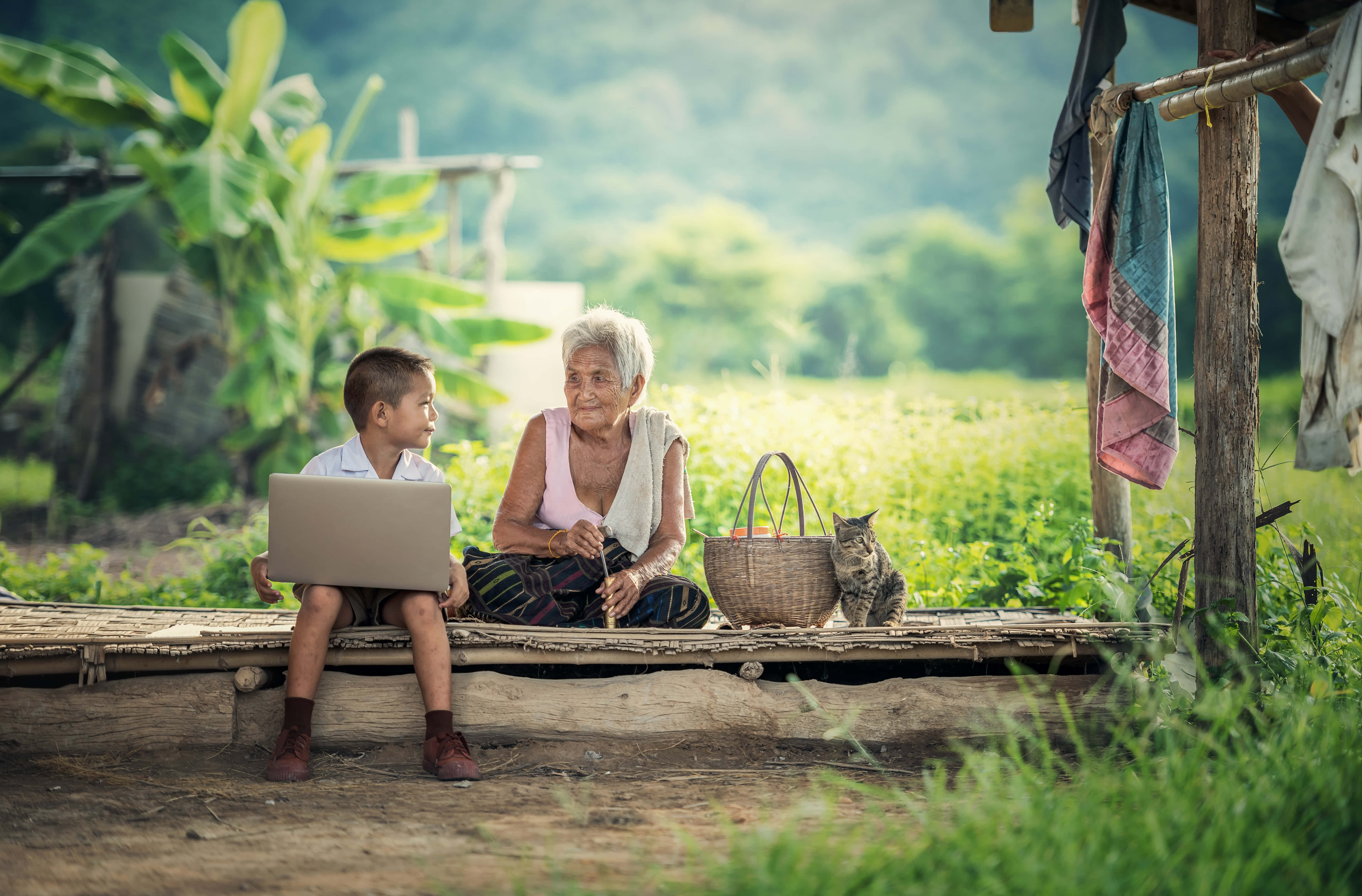 Teachable, young boy, laptop, 5K Desktop Wallpaper