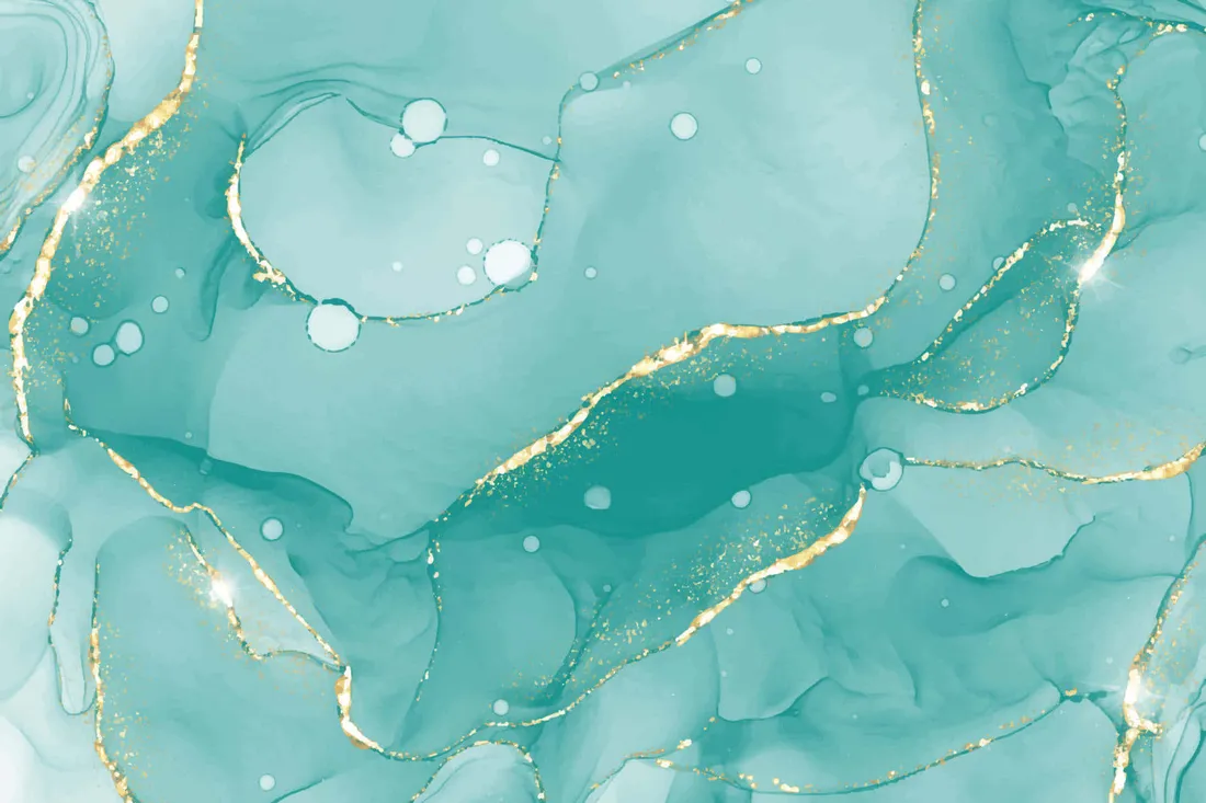 Teal And Gold
