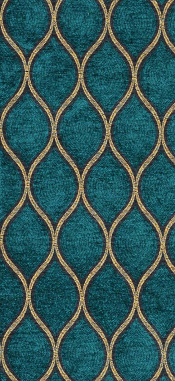 Teal, Gold, Velvet fabric, SD Phone Wallpaper